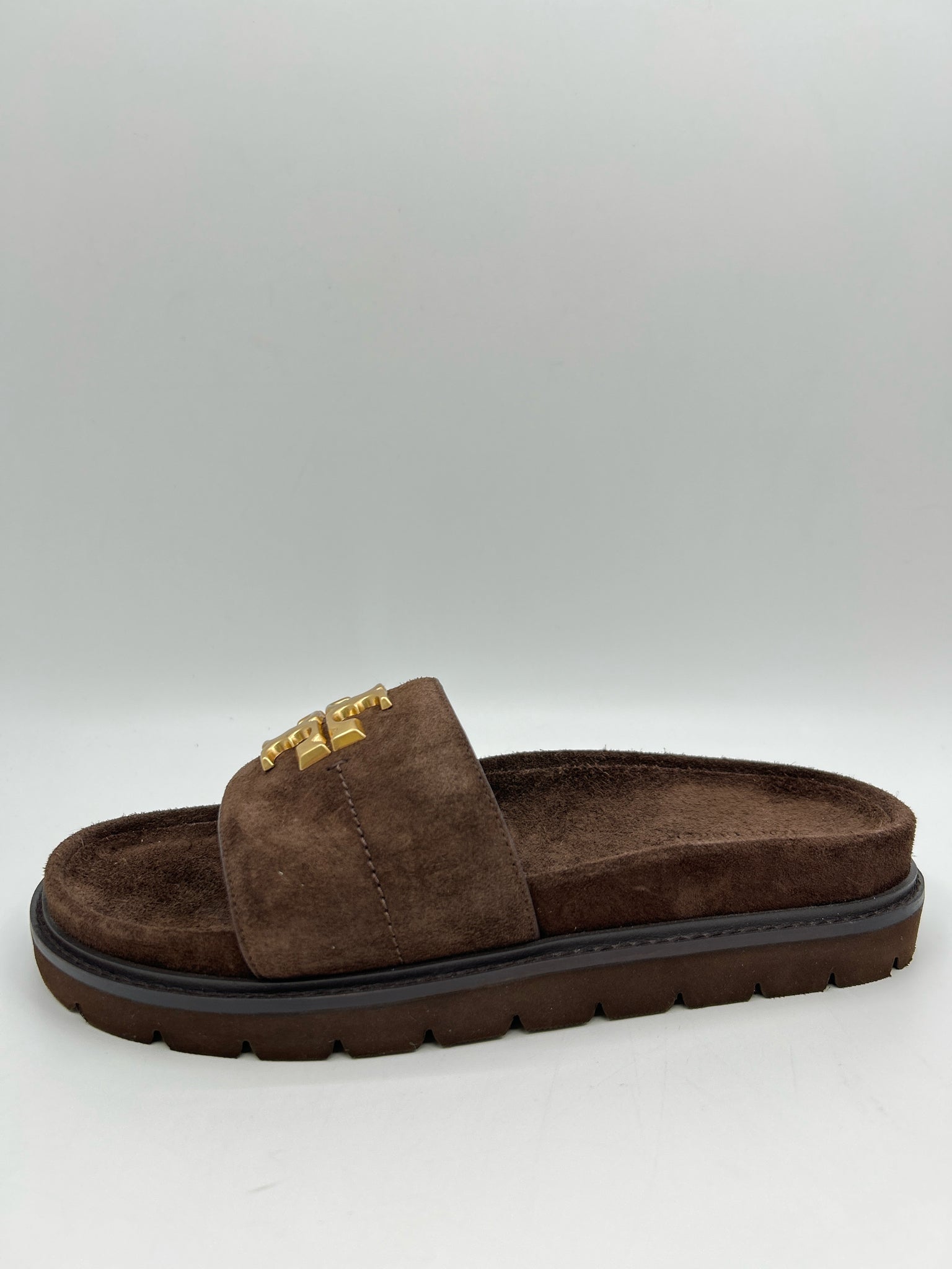 TORY BURCH Size 8M DARK BROWN Women Sandal