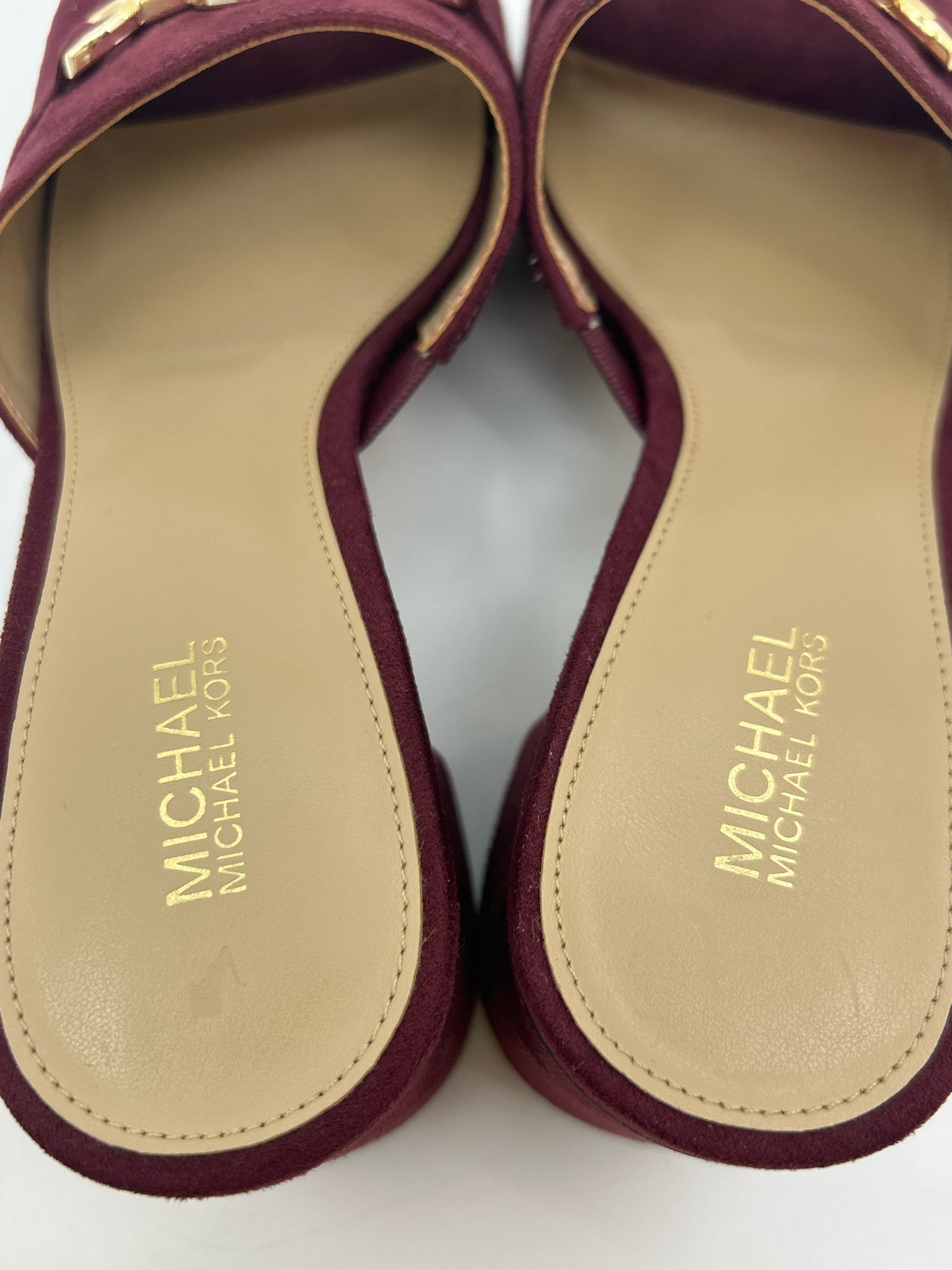 MICHAEL MICHAEL KORS Size 7.5M Burgundy Women Sandal