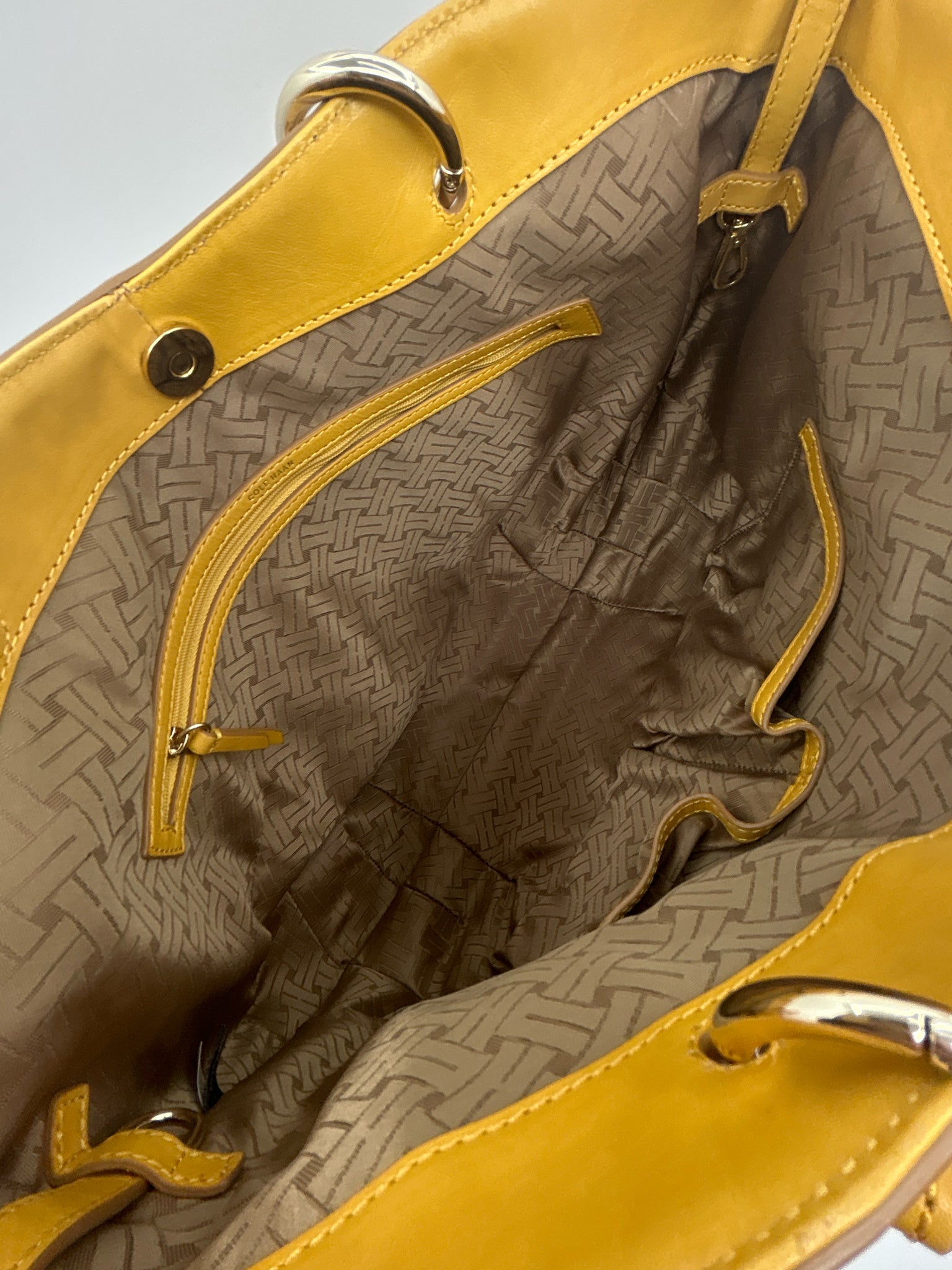 COLE HAAN Yellow Women Tote