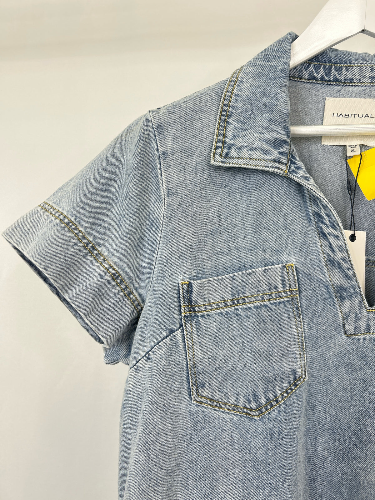 HABITUAL Size XL BLUE DENIM Women Dress