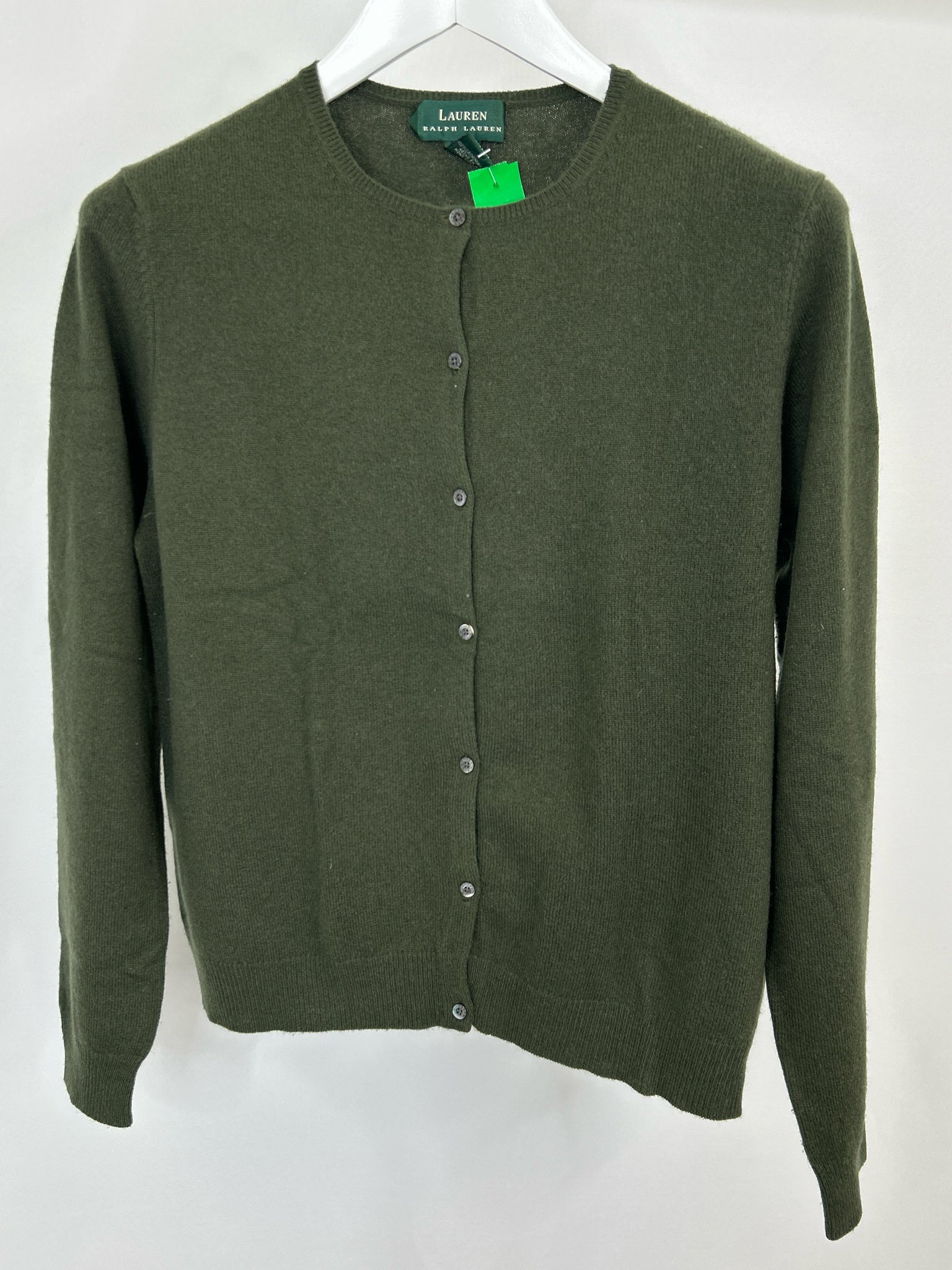 Lauren Ralph Lauren Size L Green Women Cardigan