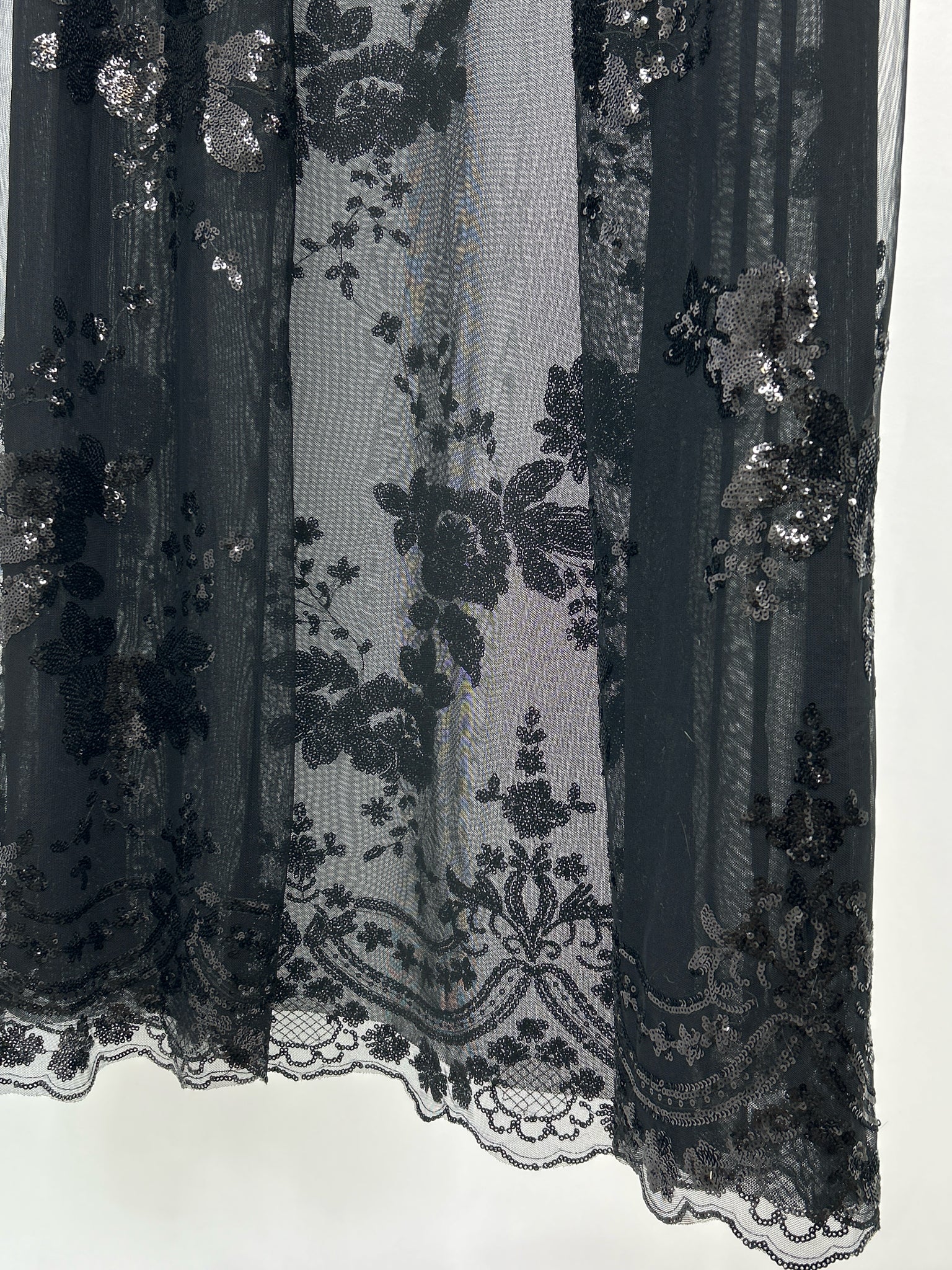 NO BRAND Size M Black Women Kimono Duster