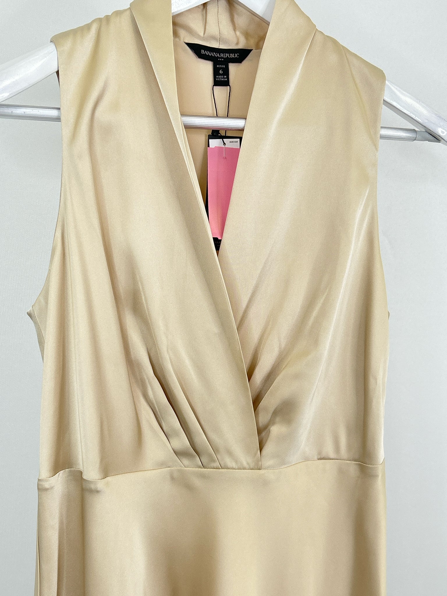 banana republic womens dresses BANANA REPUBLIC Factory Size 6P Champagne Women Dress