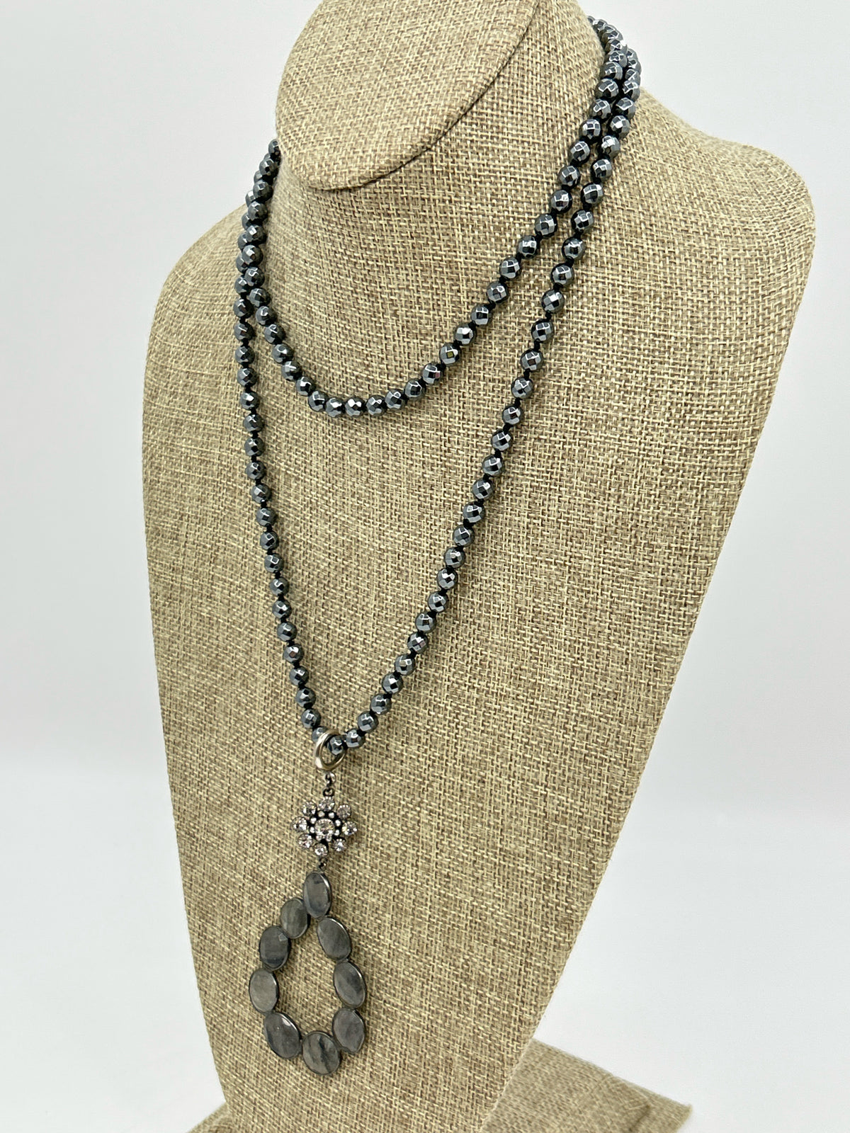 Lisa Jill Jewelry Grey Necklace