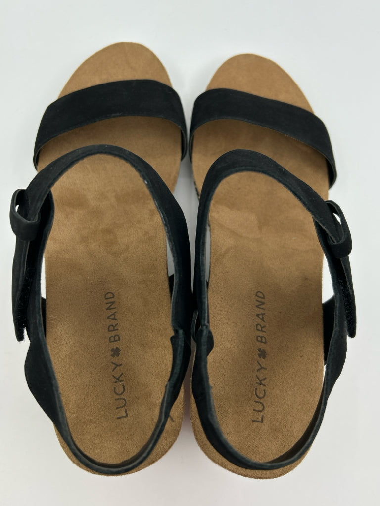 LUCKY BRAND Size 9.5W Black Women's Sandal
