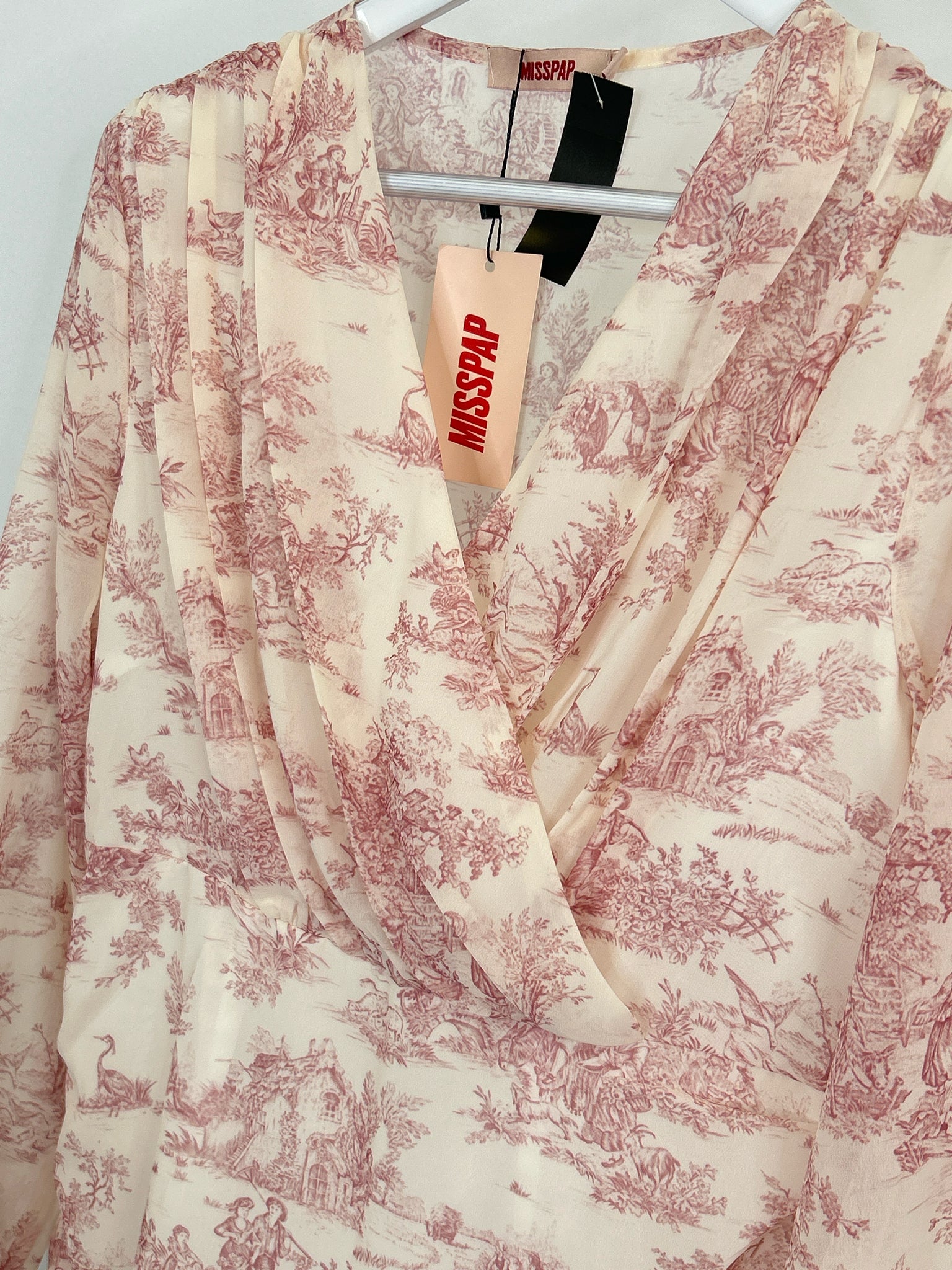 Misspap Size 10 Pink Print Women Dress NWT