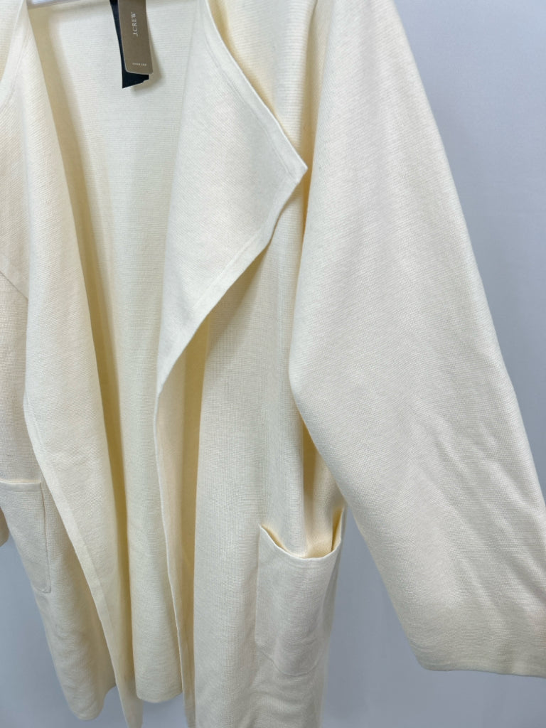 J. CREW 365 Women Size 2X Ivory Cardigan NWT