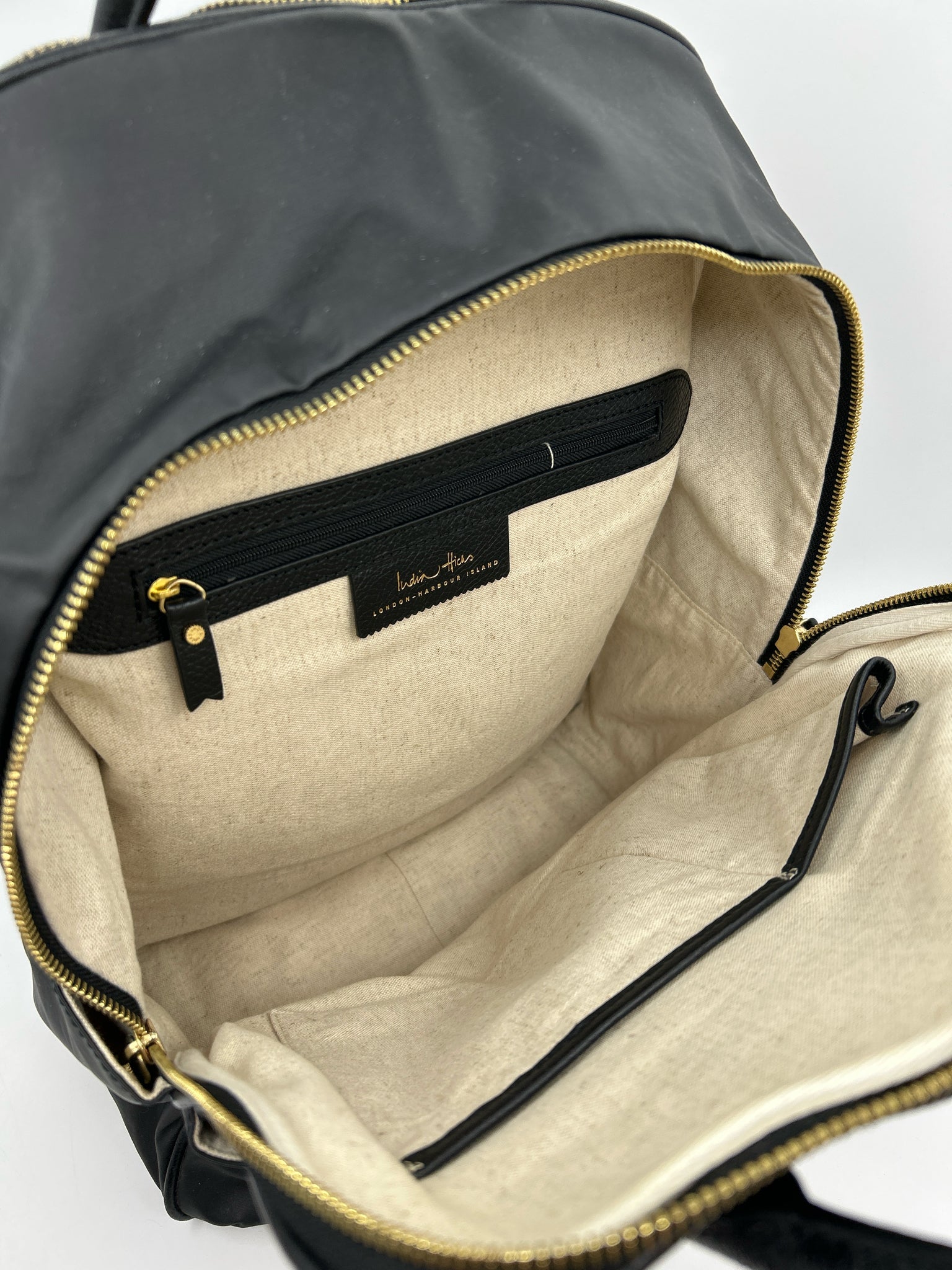 India Hicks Black Women Backpack