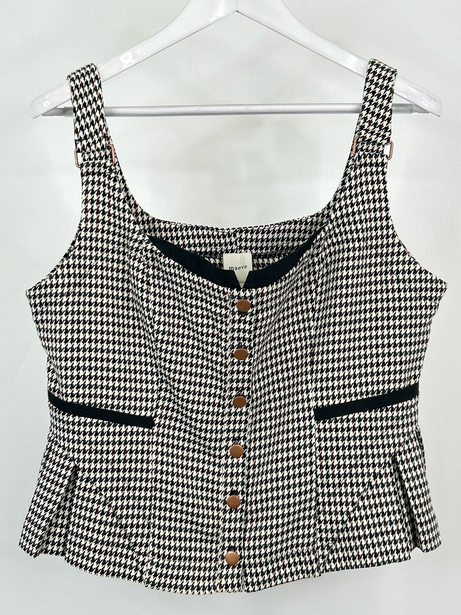 MAEVE Size L GREEN AND BROWN Women Top