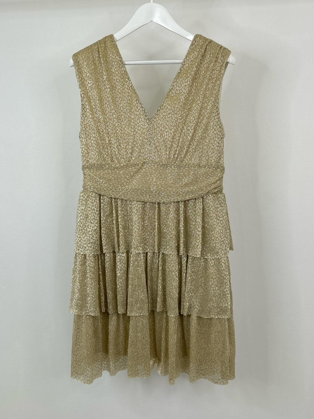 LILLY PULITZER Size L Gold Women Dress
