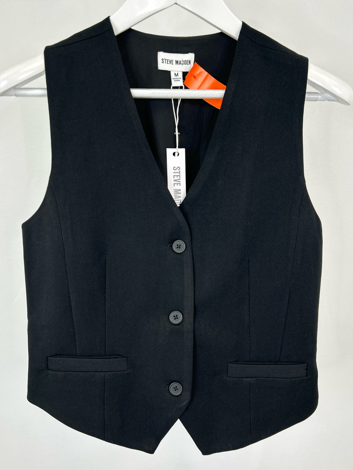 STEVE MADDEN Size M Black Women Vest