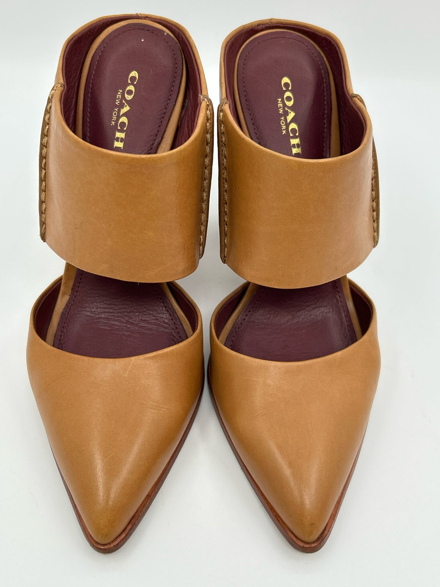 COACH Size 7B Tan Women Booties