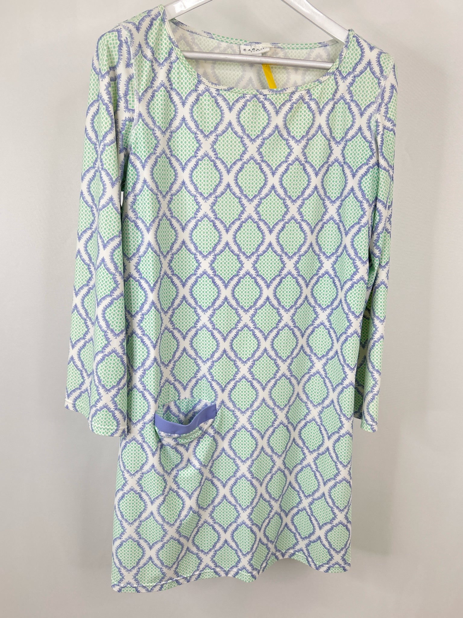 CABANA LIFE Size XL Green and Blue Women Dress