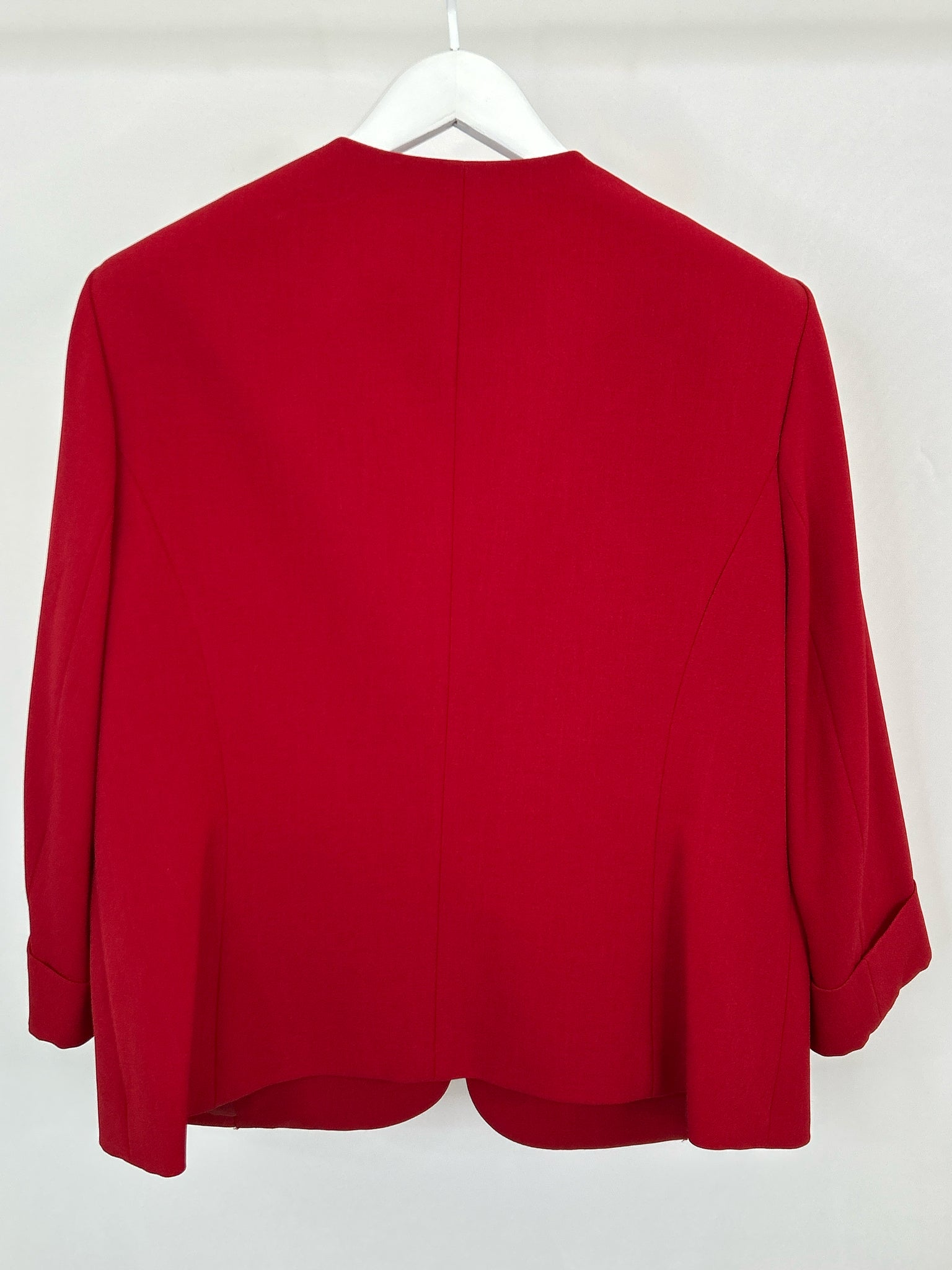 KASPER Size 16 Red Women Jacket