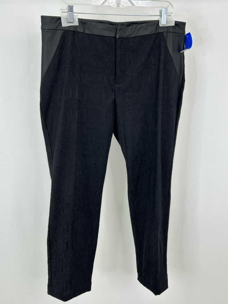 NICOLE BY NICOLE MILLER Women Size 16 Black Pants