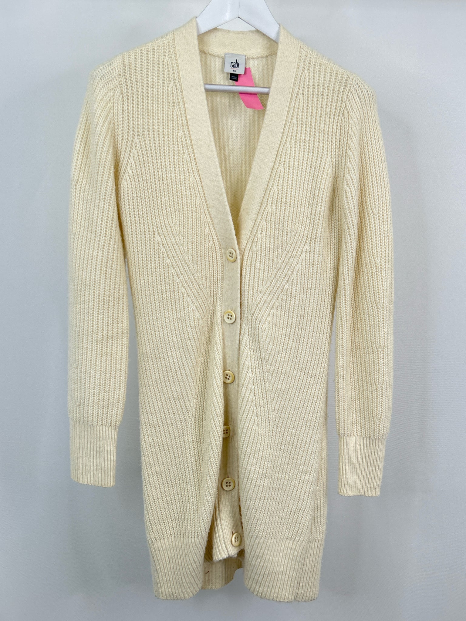 CABI Size XS Cream Women Cardigan