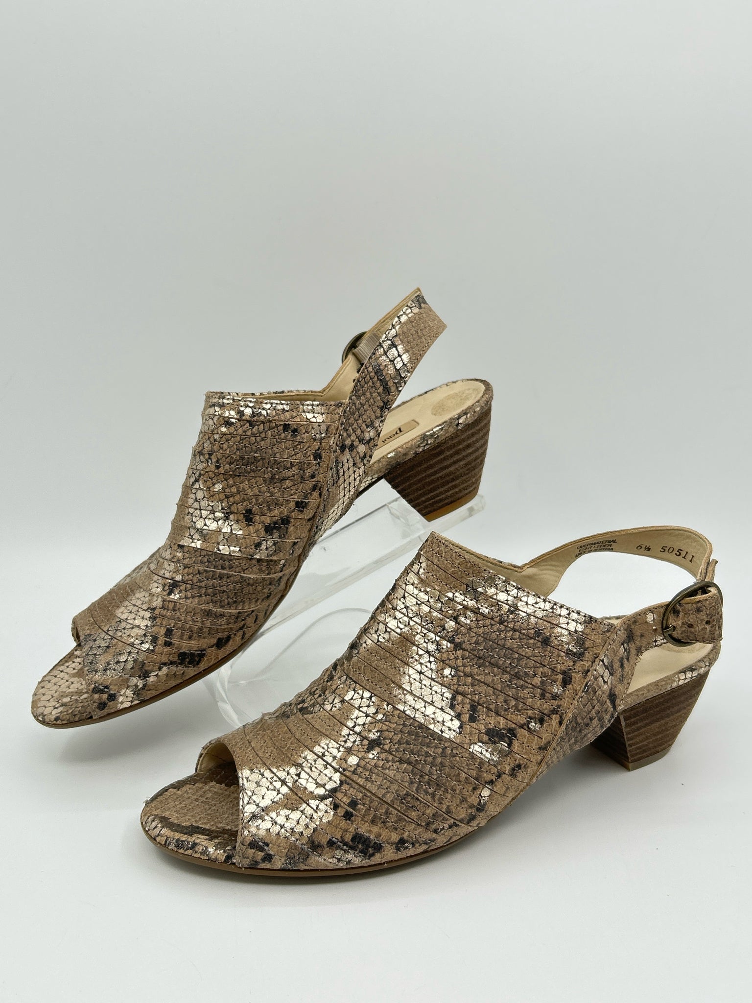 PAUL GREEN Size 6.5 Brown Women Sandal