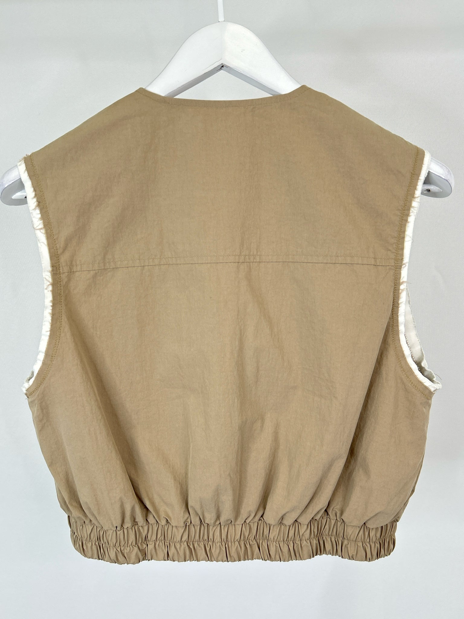 MNG Size M KHAKI Women Vest NWT
