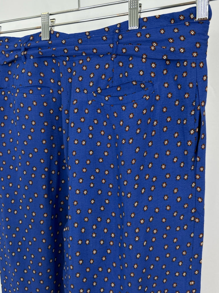 ETT TWA Size 14 Blue Print Women's Pants
