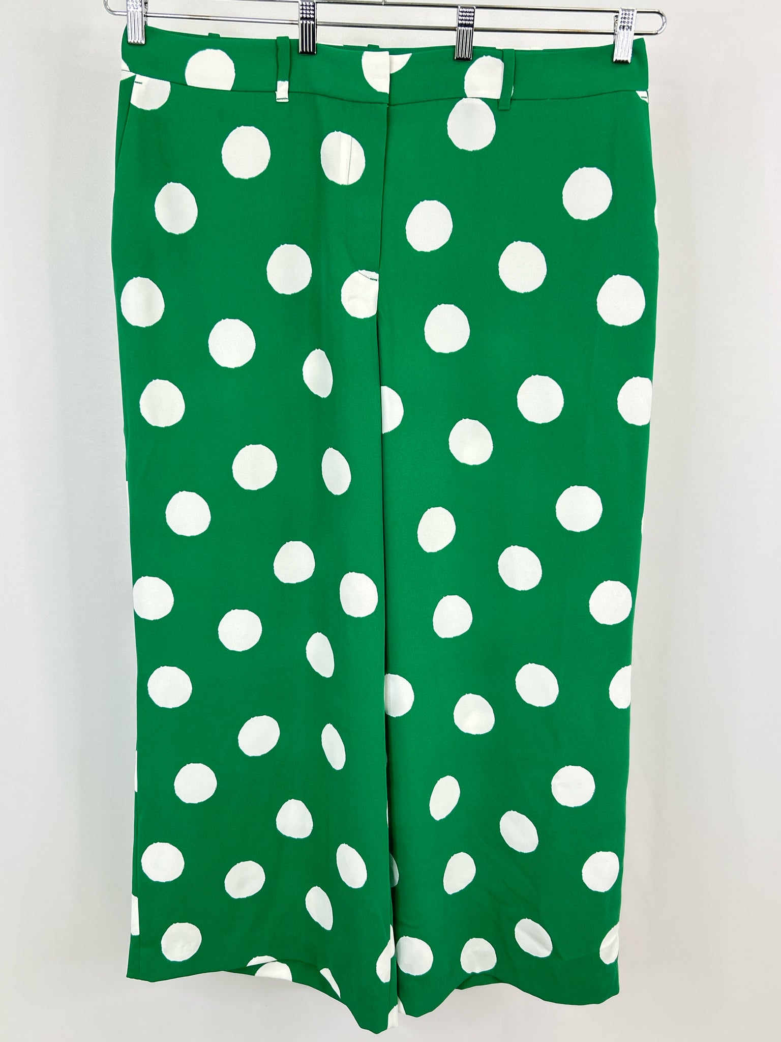 BODEN Size 20/22 GREEN AND WHITE Women Pants