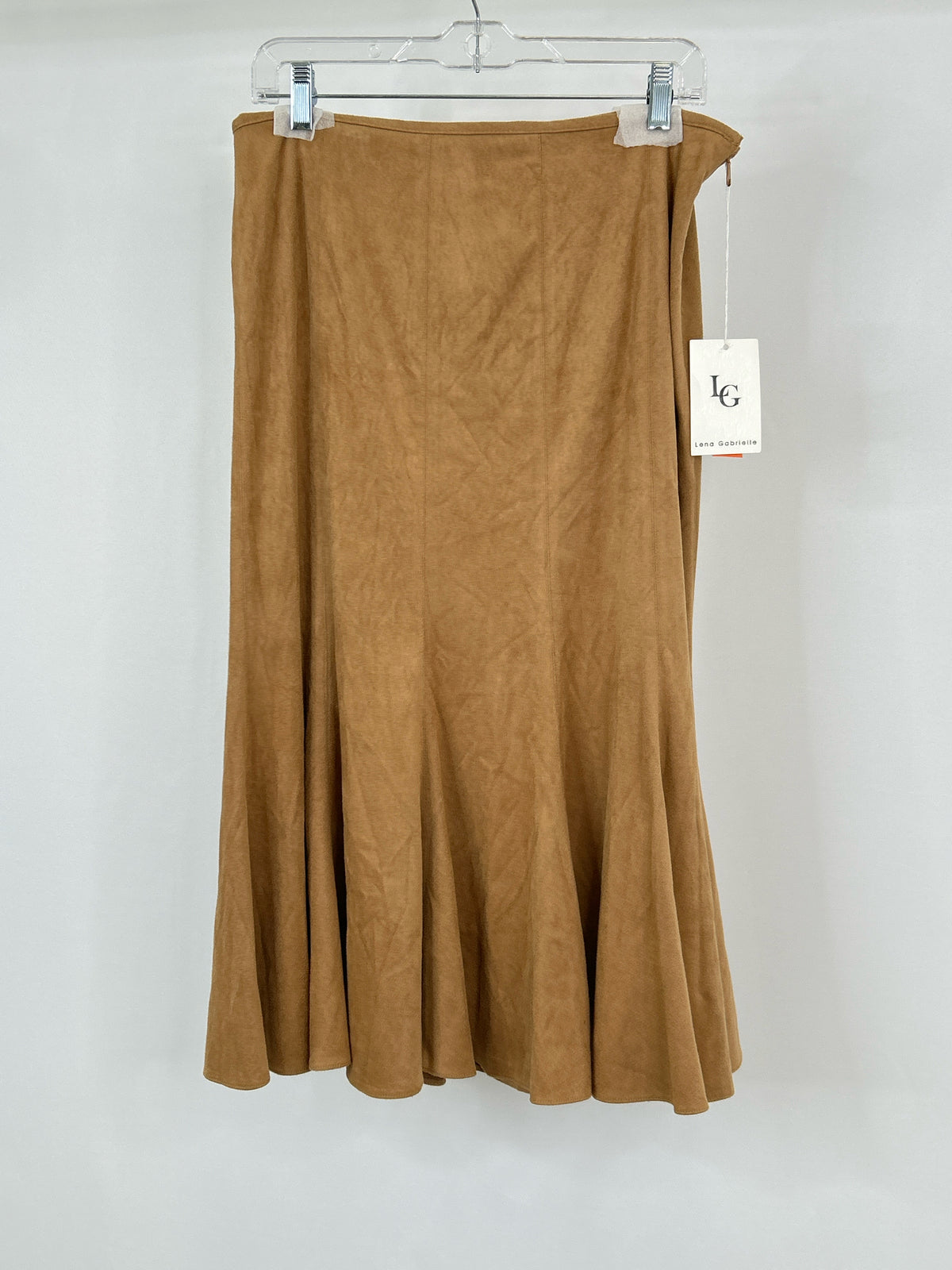 LENA GABRIELLE Size 8 Tan Women Skirt NWT