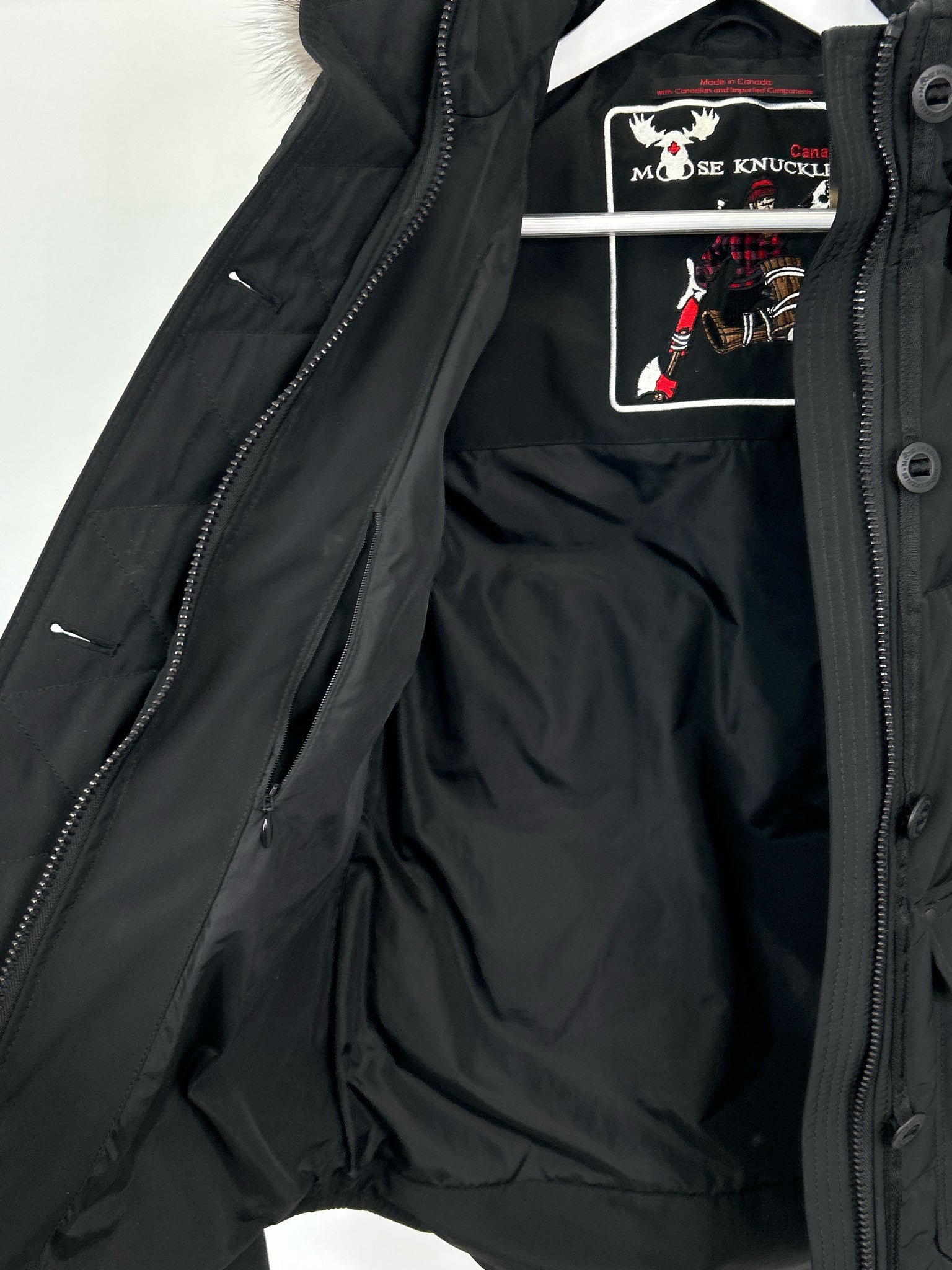 MOOSE KNUCKLES Size S Black Women Coat