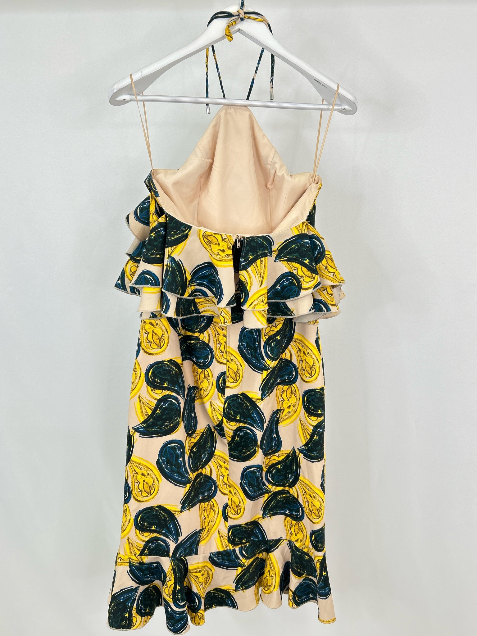 C/MEO COLLECTIVE Size M blue & yellow Women Dress
