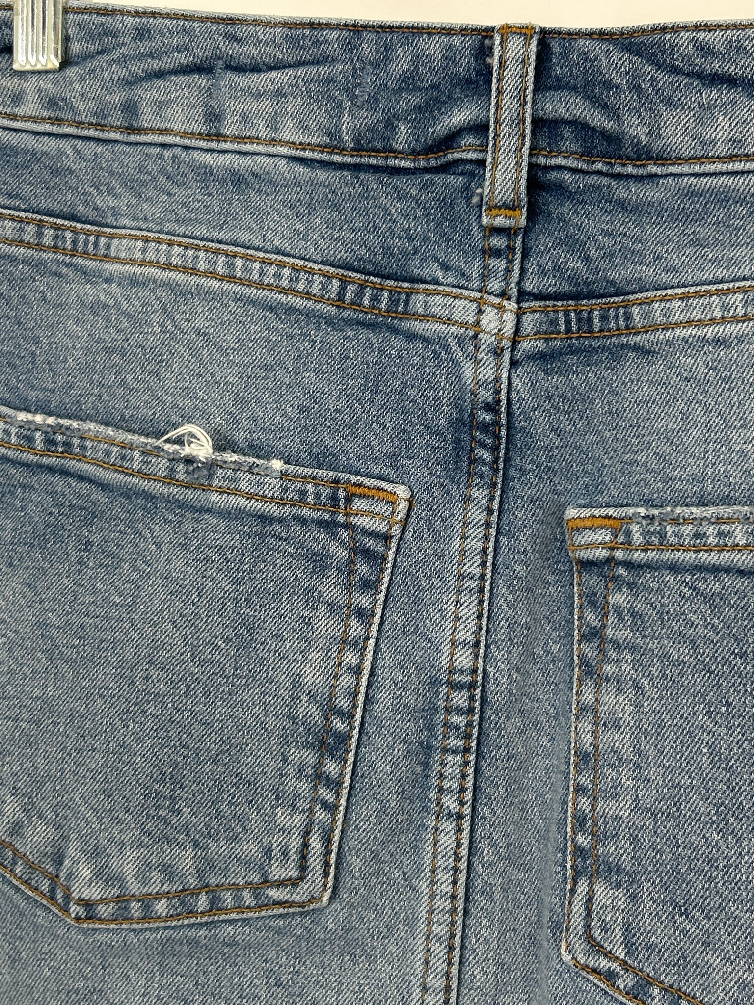 PILCRO AND THE LETTERPRESS Size 6 BLUE DENIM Women Skirt