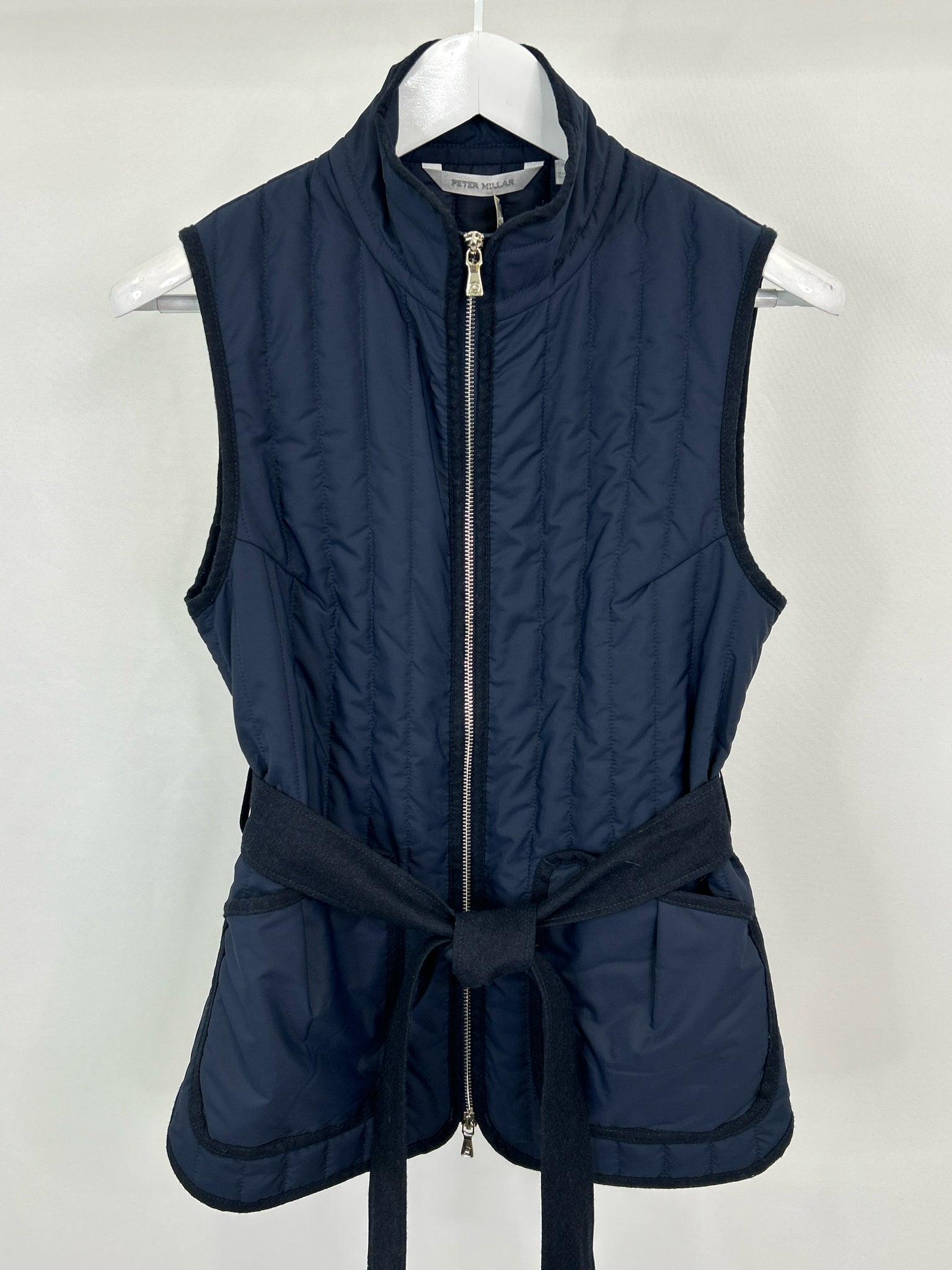 PETER MILLAR Size M Navy Women Vest