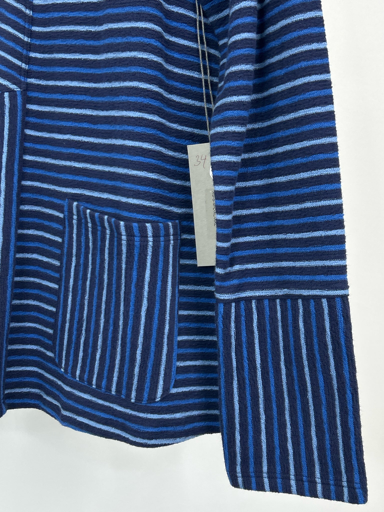 HABITAT Size S Blue Striped Women Top