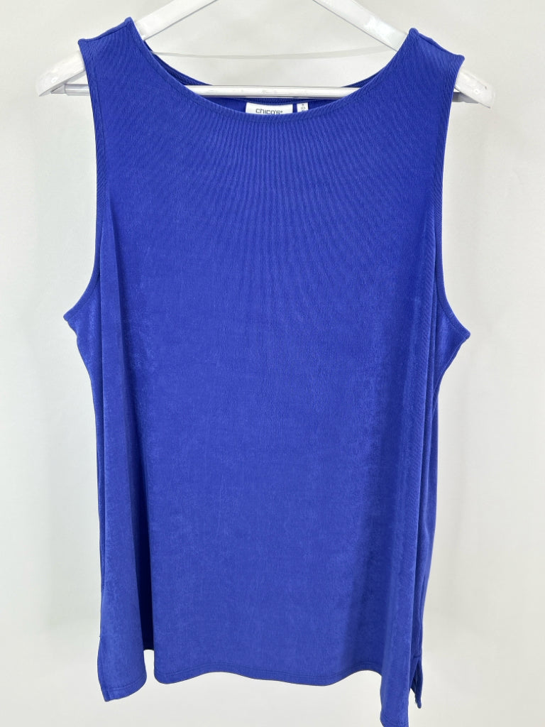 CHICO'S Size XL Purple Women's Tank Top