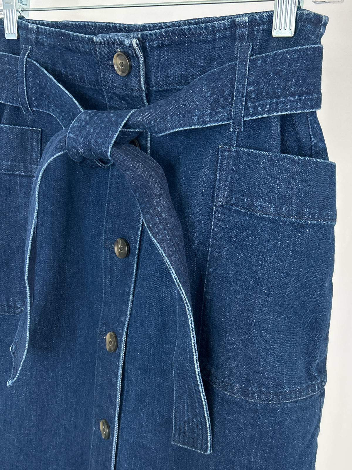 LOFT Size 2 BLUE DENIM Women Skirt