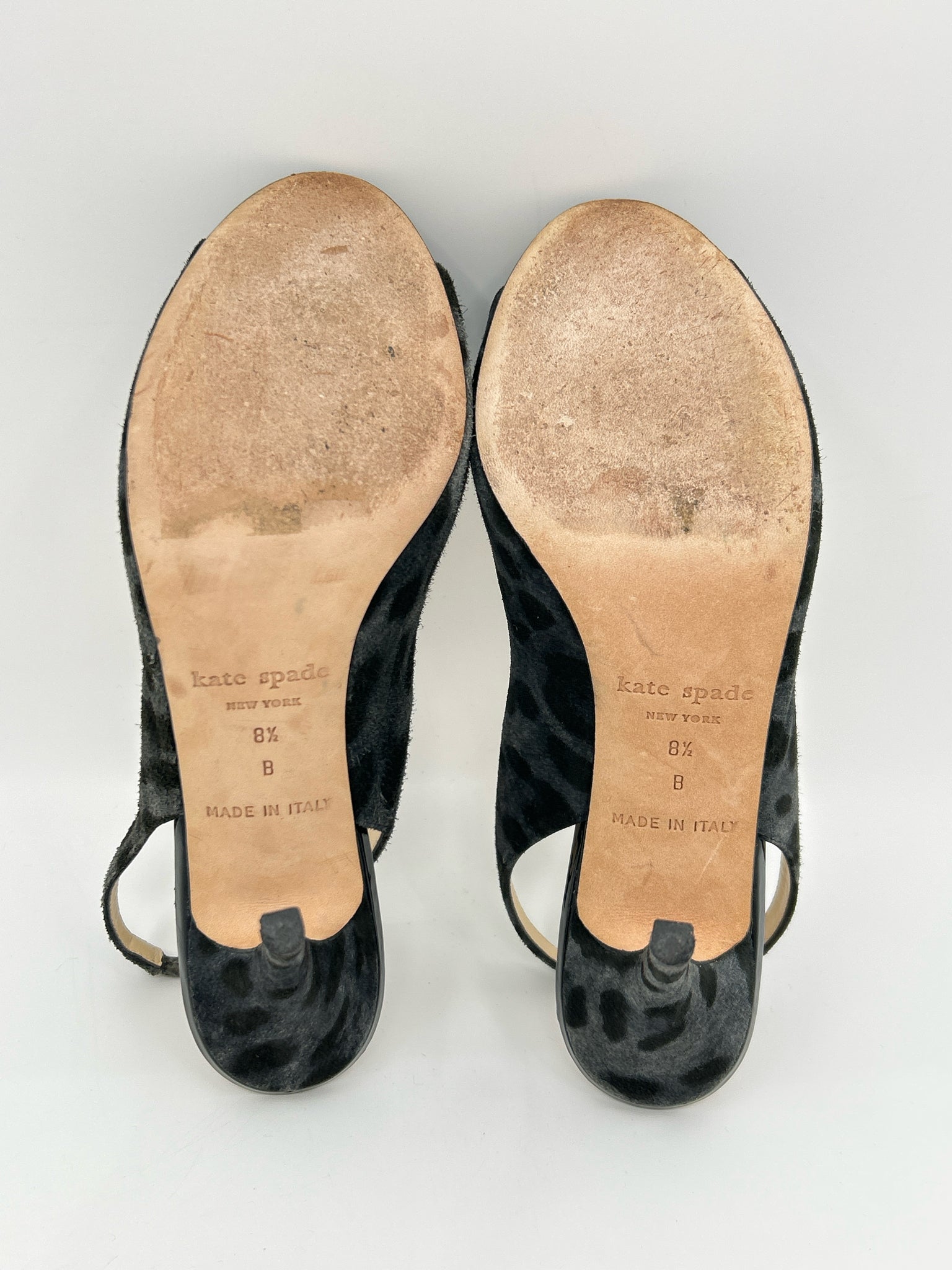 KATE SPADE Size 8.5B Grey & Black Women Sandal