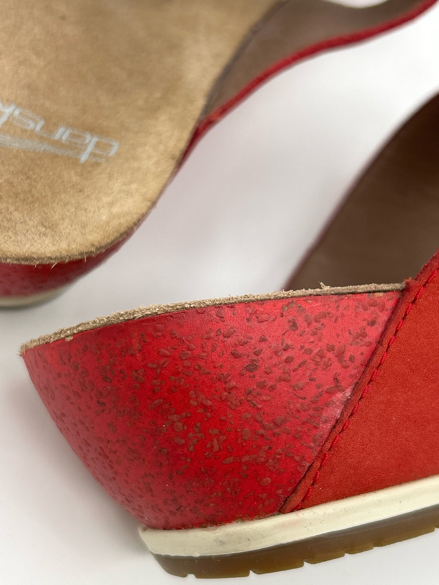 DANSKO Size 39/8.5-9 Red Women Sandal