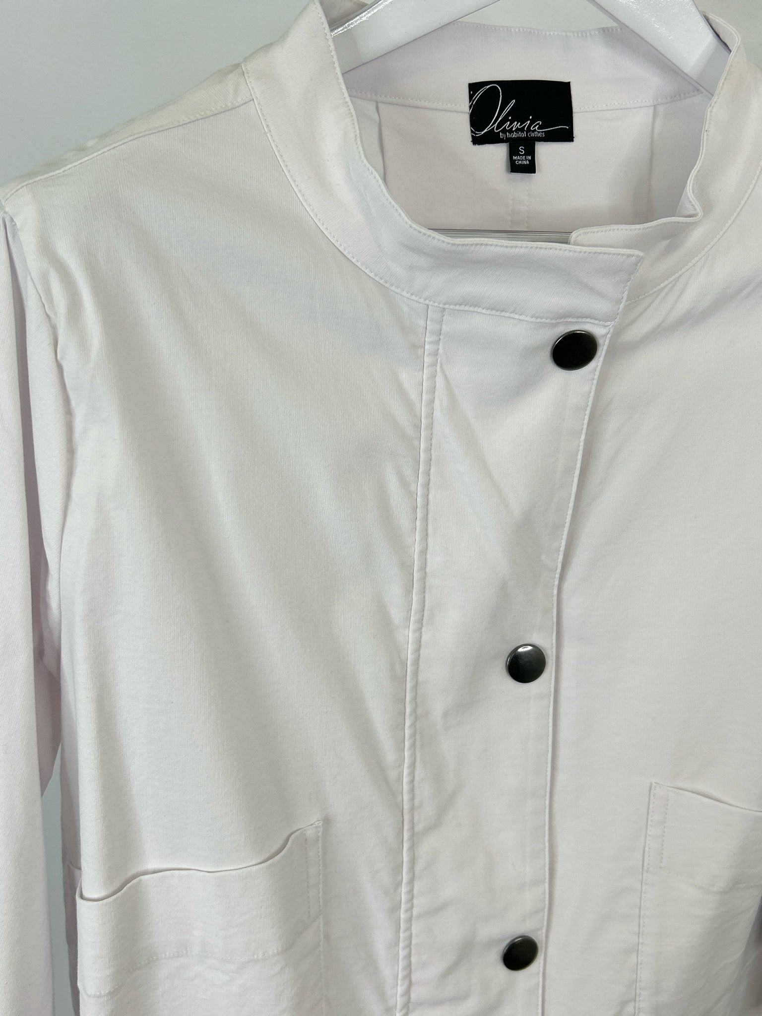 OLIVIA BY HABITAT CLOTHES Size S White Women Jacket