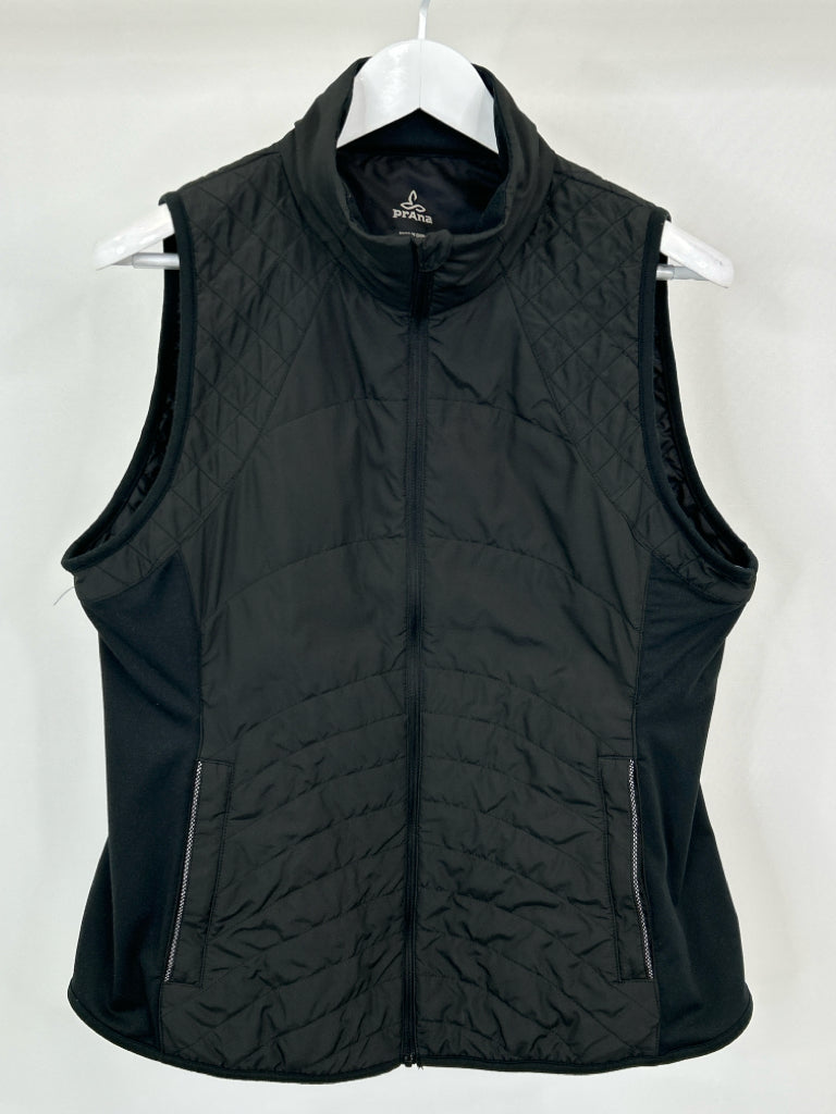 PRANA Women Size L Black Vest