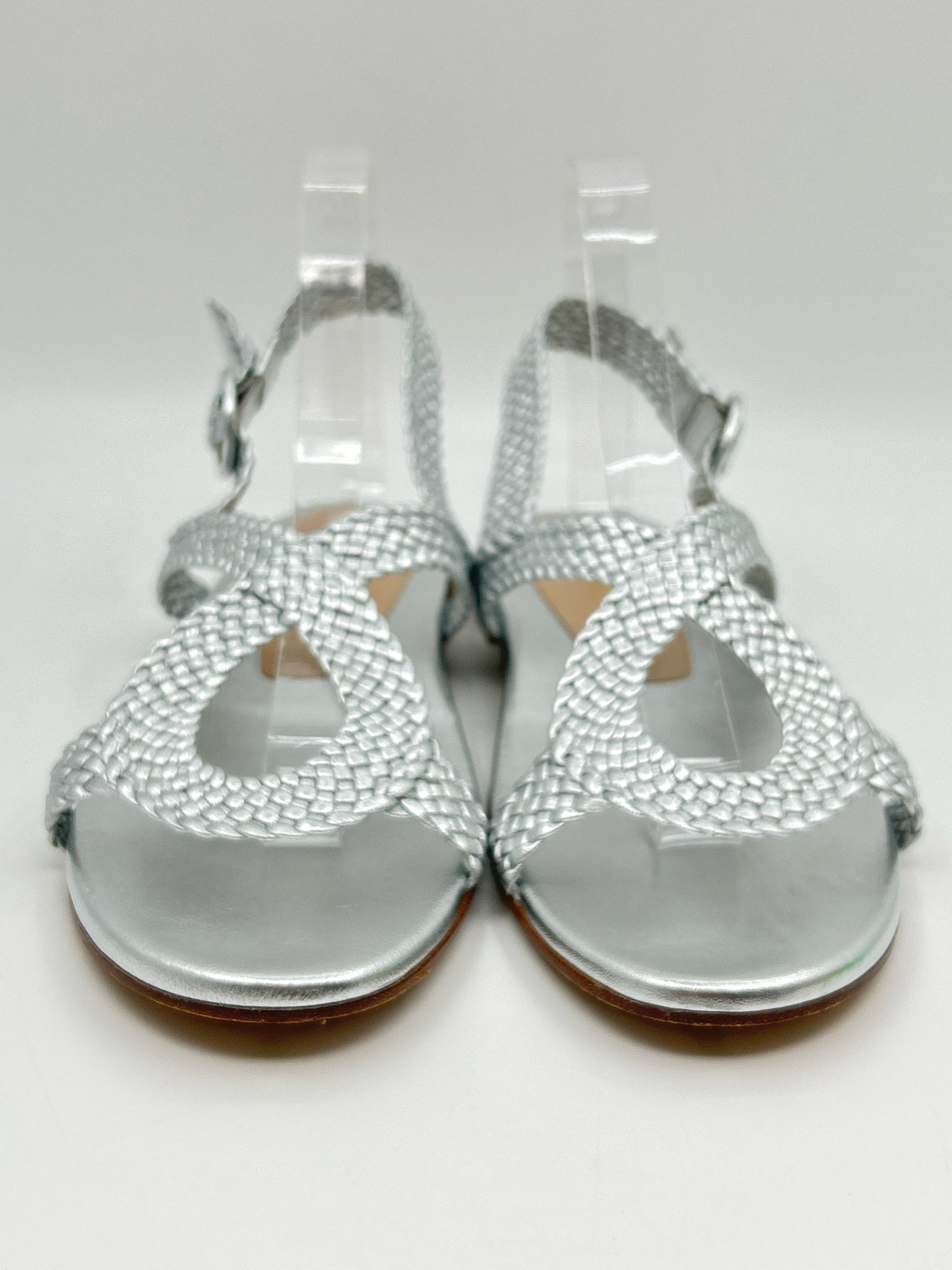 STUART WEITZMAN Size 9.5AA Silver Women Sandal