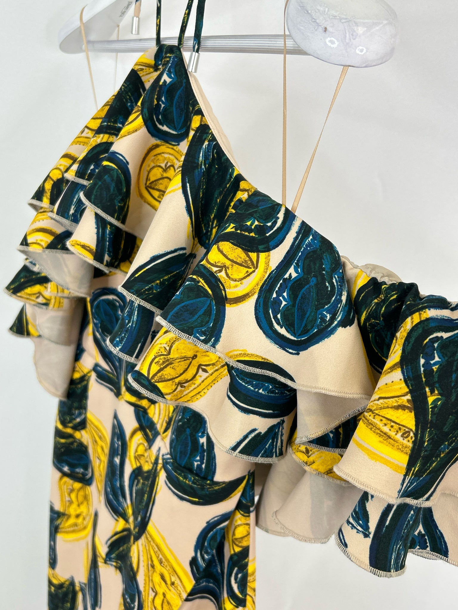 C/MEO COLLECTIVE Size M blue & yellow Women Dress