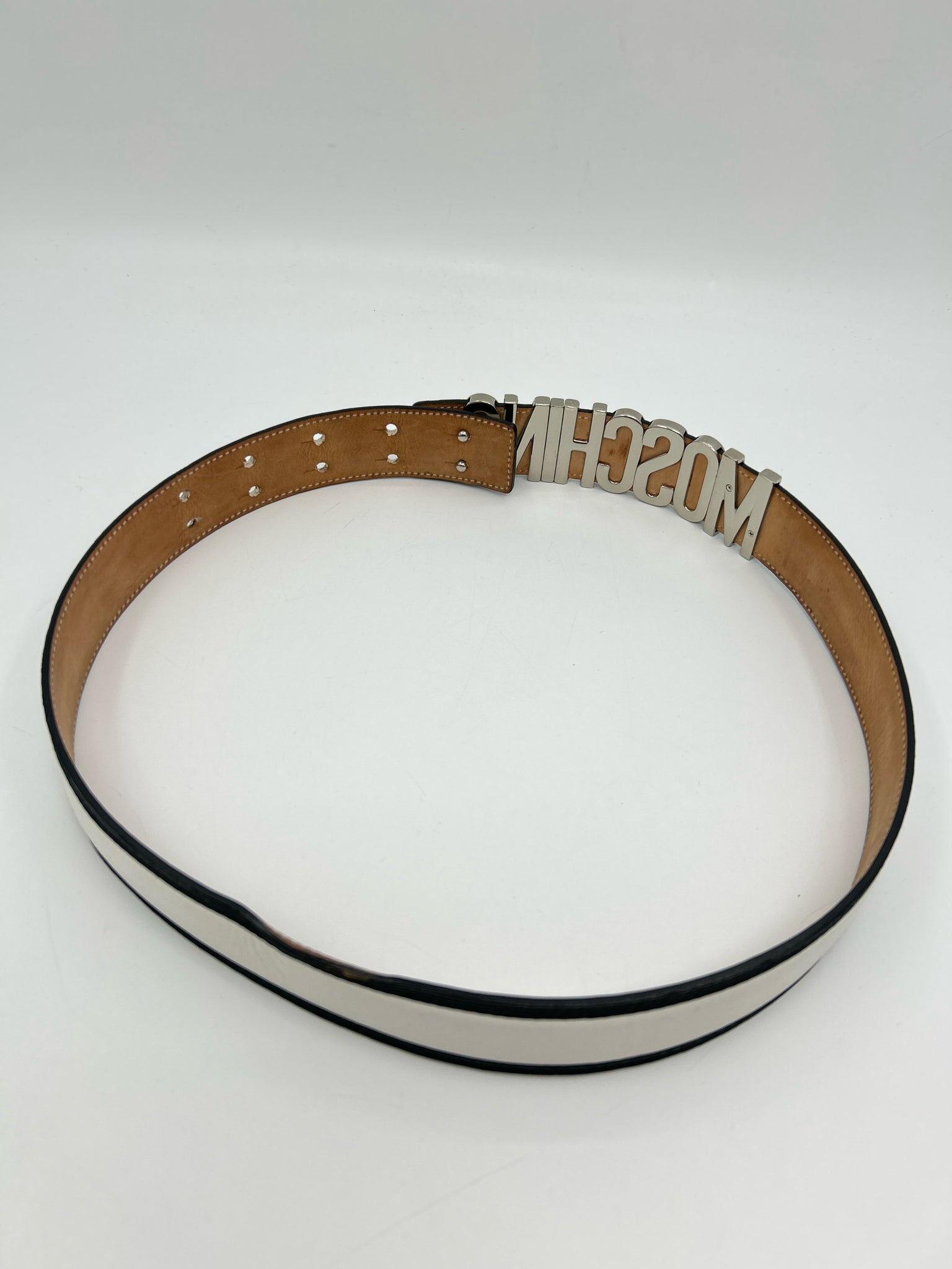 MOSCHINO White Size XS Belt