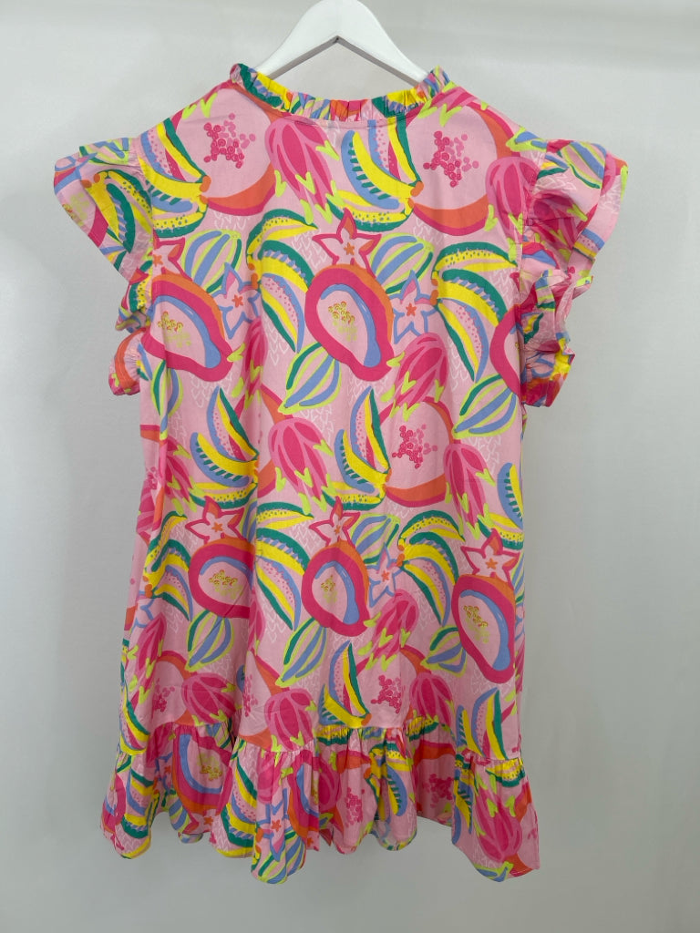 MICHELLE MCDOWELL Size XXL Pink Print Women's Dress