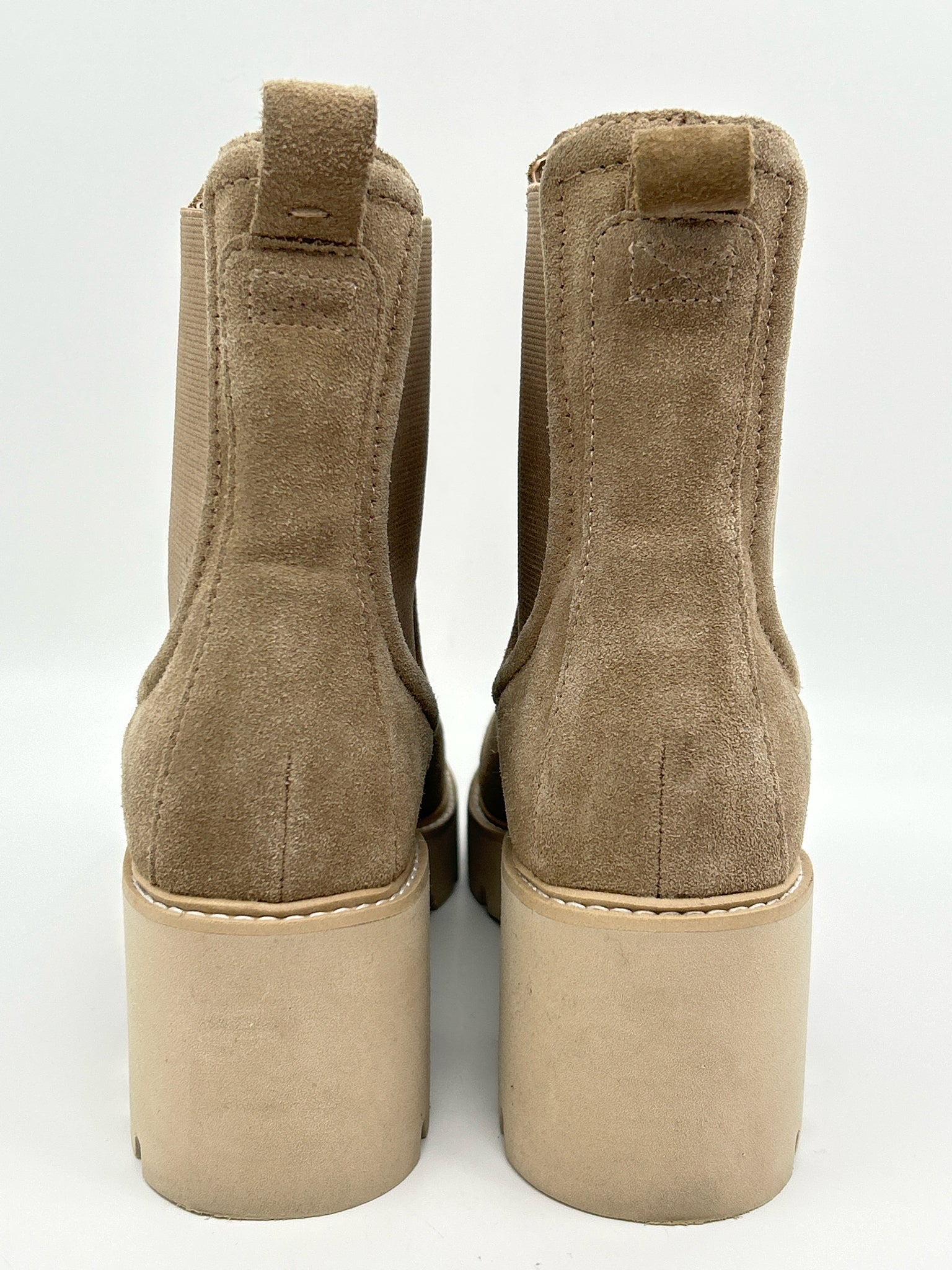 DOLCE VITA Size 7.5 Taupe Women Booties