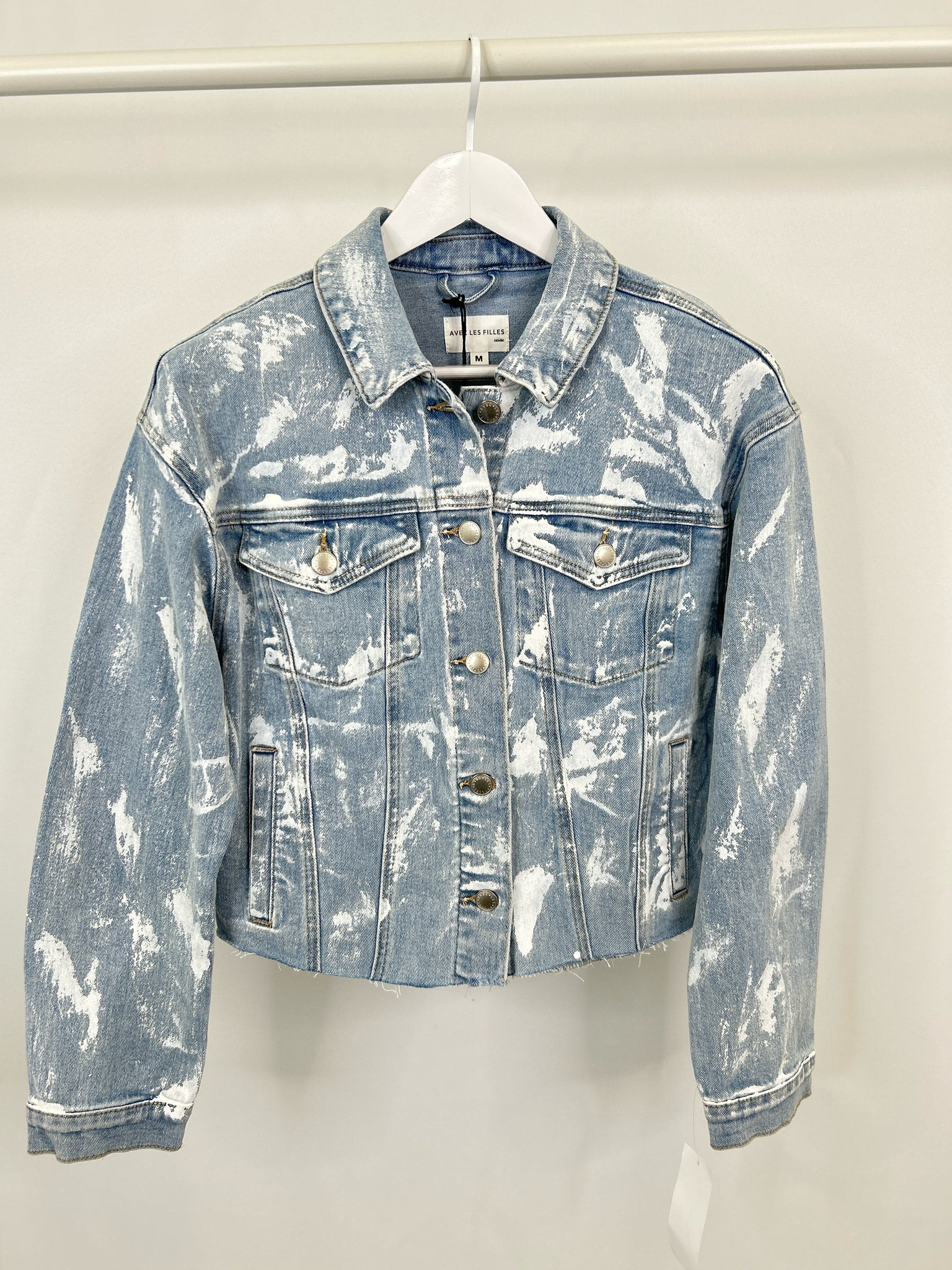 AVEC LES FILLES Size M BLUE DENIM Women Jacket