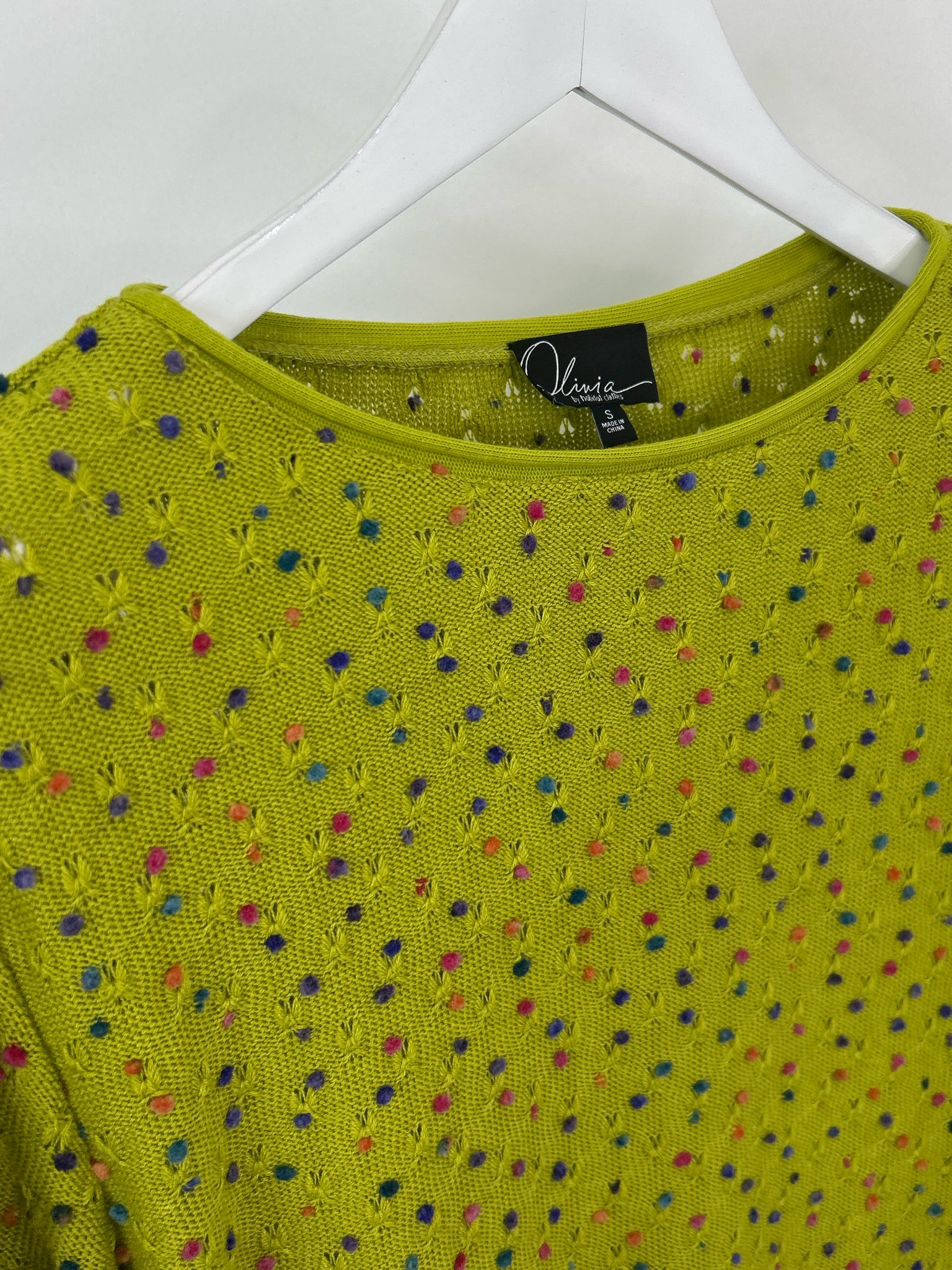 OLIVIA BY HABITAT CLOTHES Size S Green Women Sweater
