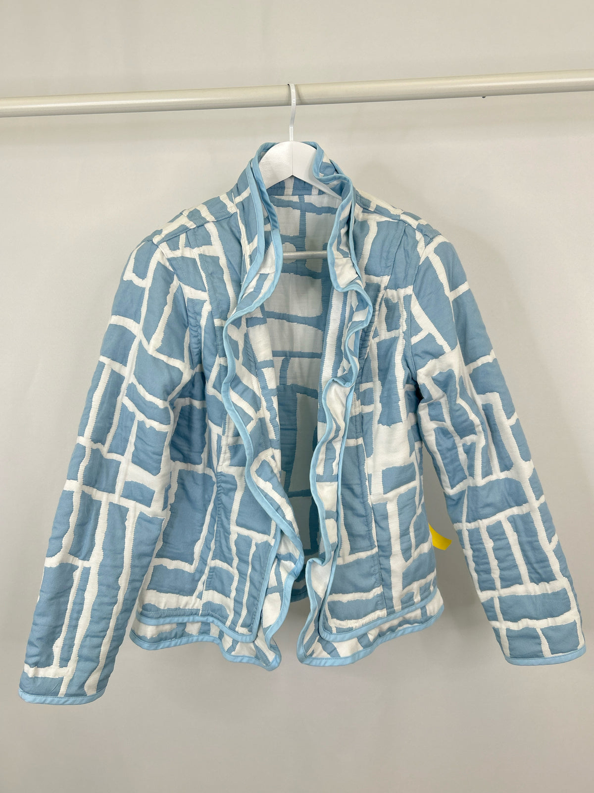 Trimdin Size L WHITE AND BLUE Women Jacket