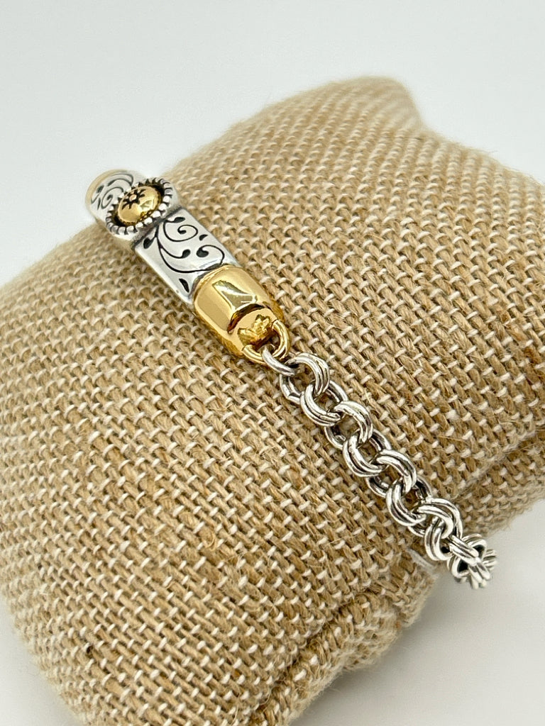 BRIGHTON Women Silver and Gold Bracelet