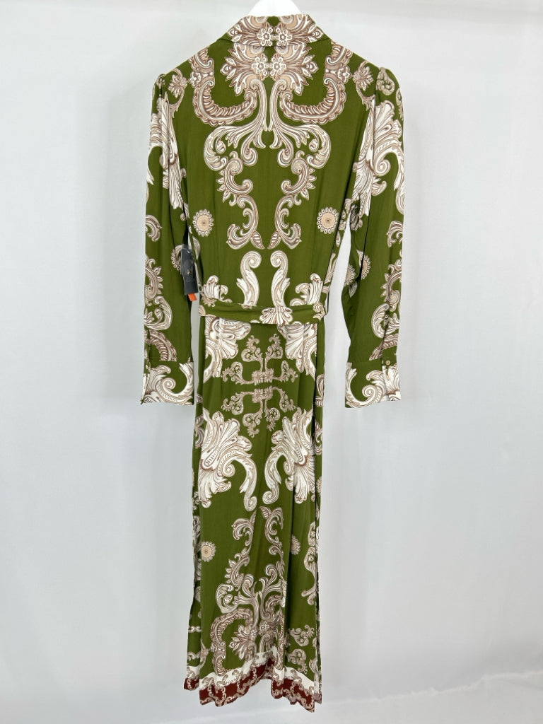 VINCE CAMUTO Size M OLIVE GREEN Women's Dress