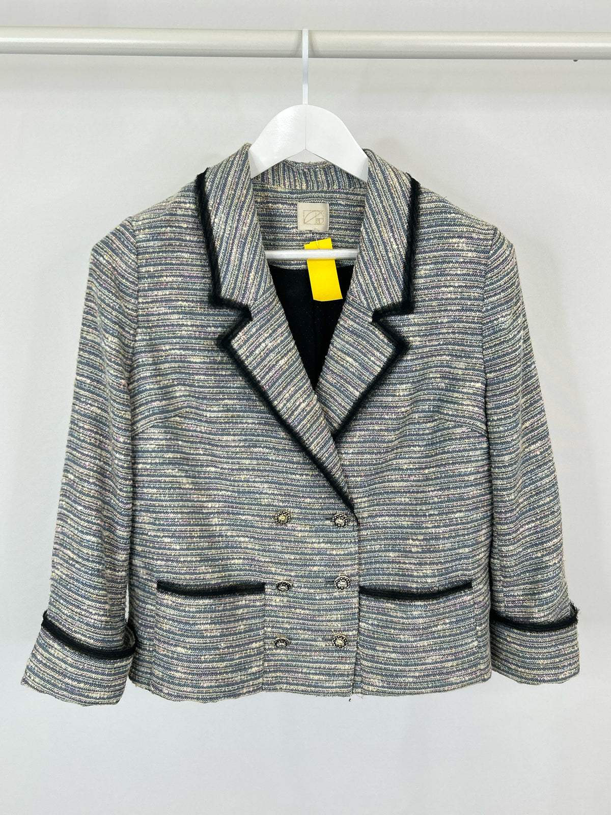 COQUILLE Size XS/S Blue Print Women Blazer