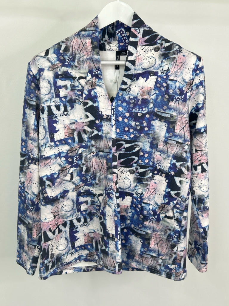 ETHYL Women Size M BLUE AND PINK Top