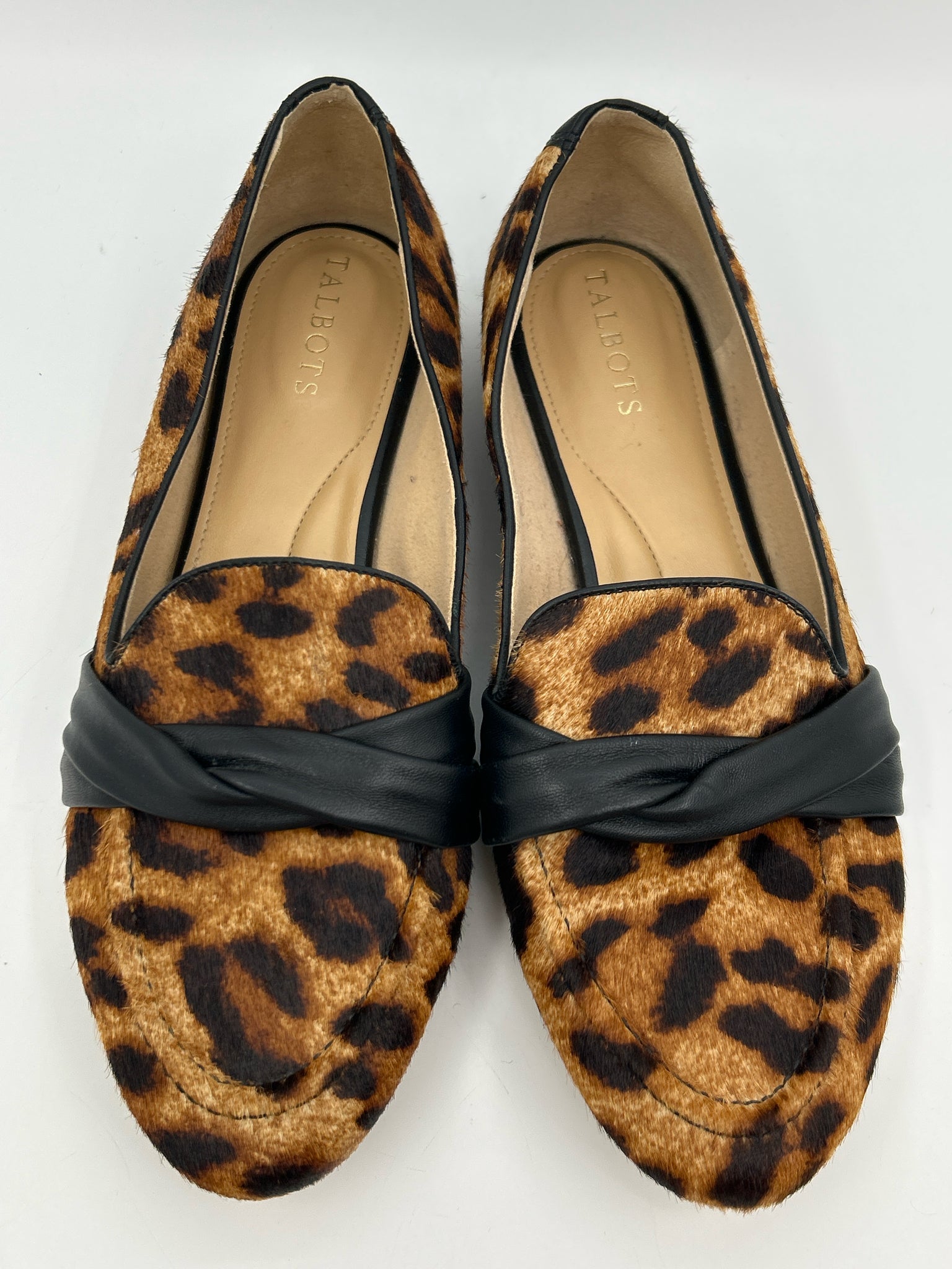 TALBOTS Size 8.5M Tan and Black Women Loafer
