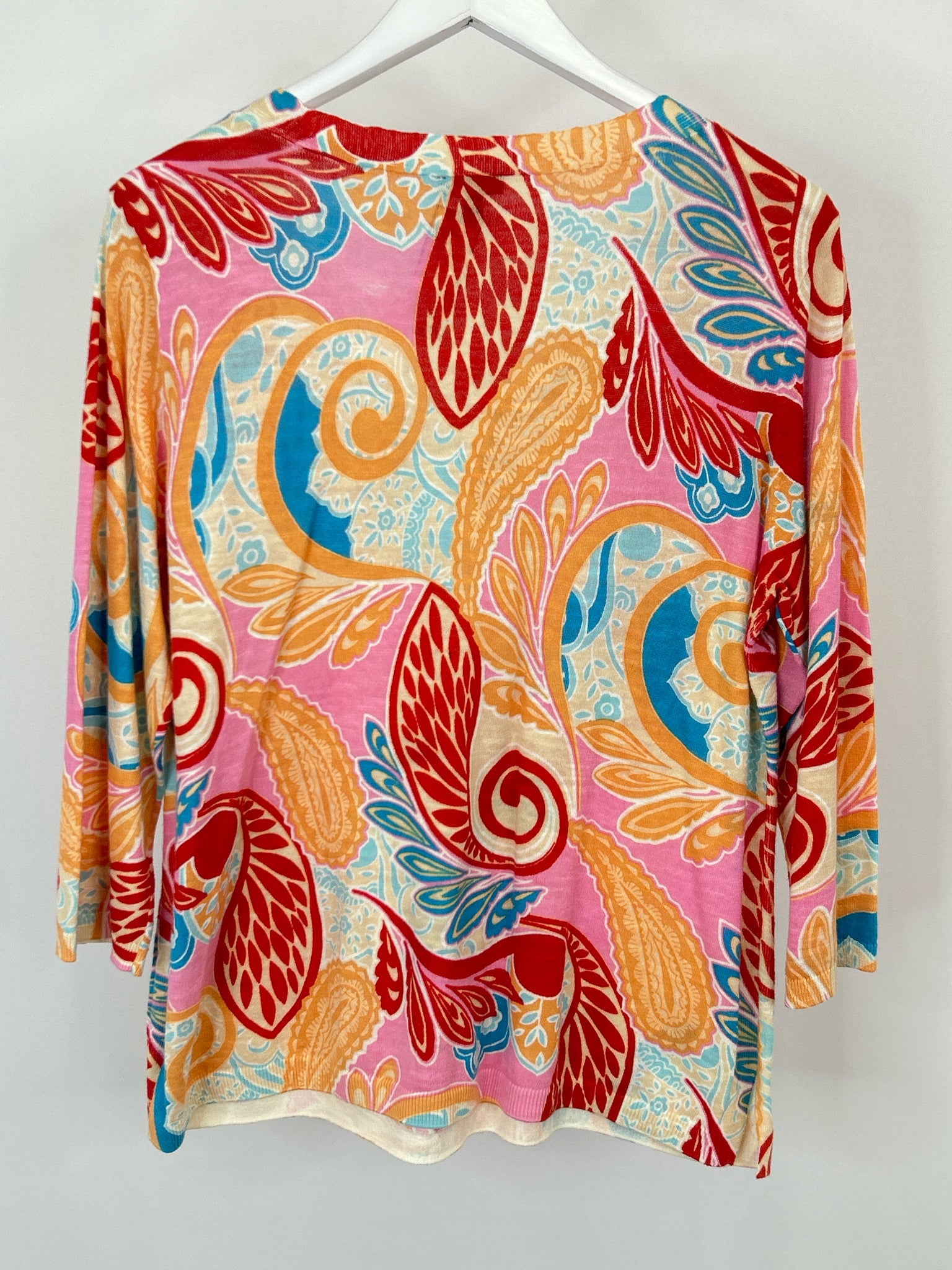 TALBOTS Size XLP pink & orange Women Top